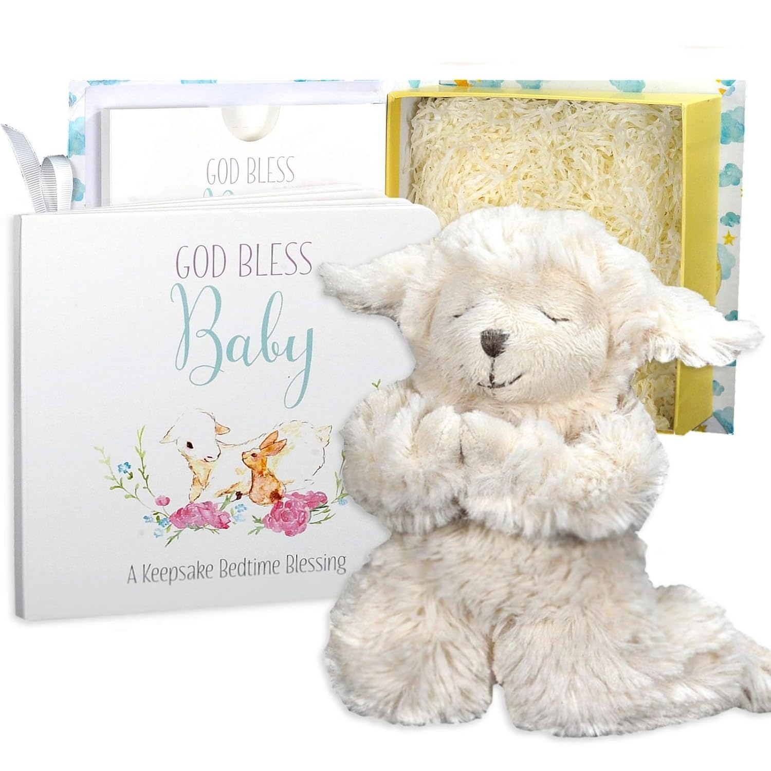 Tickle Main Baby Praying Musical Lamb Book Gift Set 1