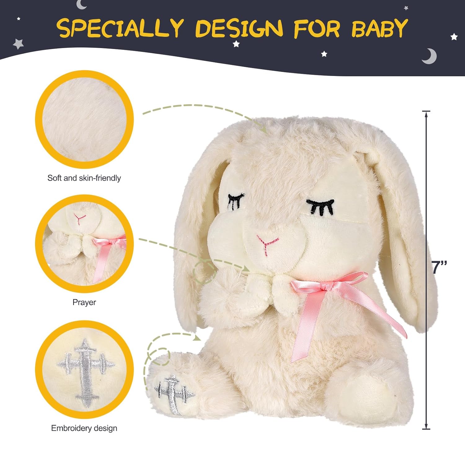 VUNCESSIN Christening Gift Set for Girls