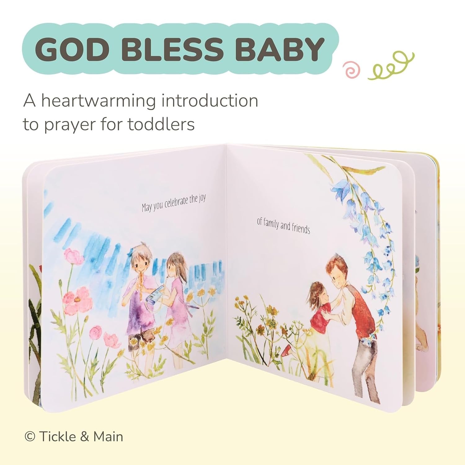 Tickle Main Baby Praying Musical Lamb Book Gift Set 1