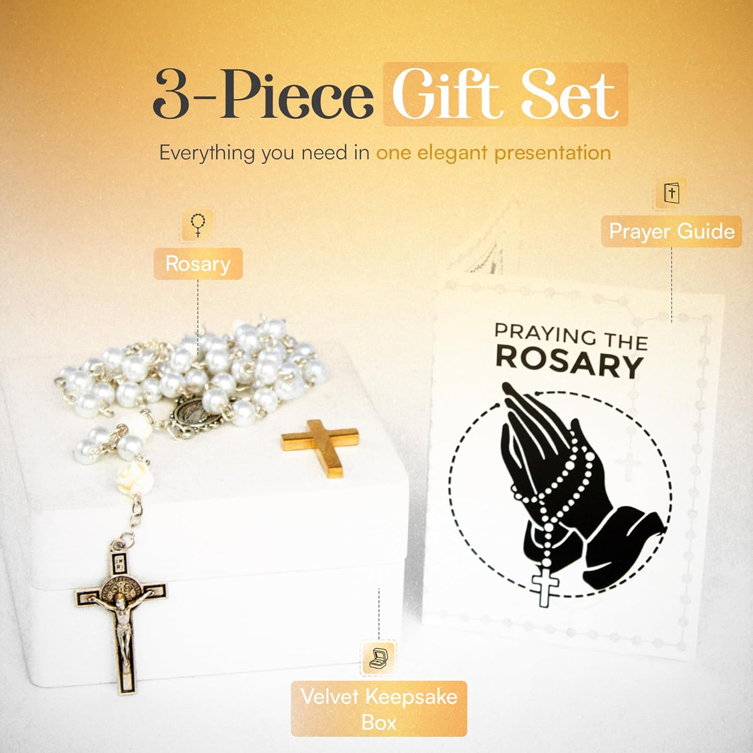 BACROS Baby Baptism Gift Set For Boys Girls