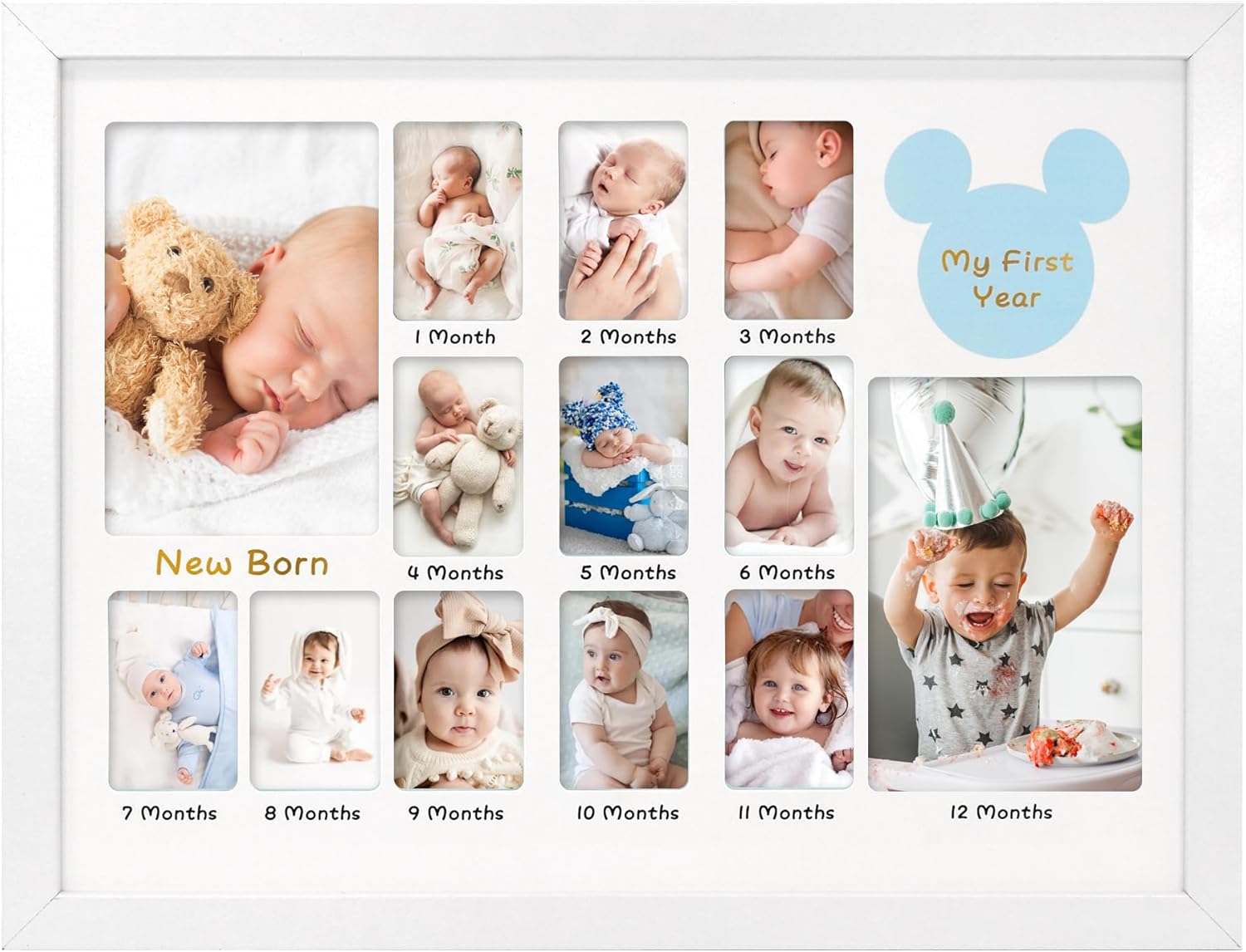 FramePro My First Year Photo Frame 12x16 White