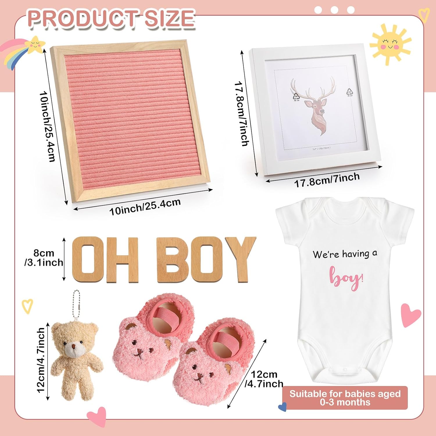 Canlierr 9 Pcs Pregnancy Announcement Set 1