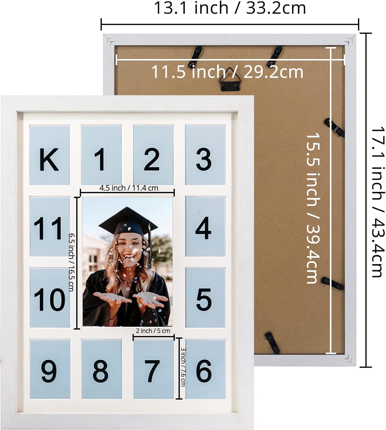 My First Year Picture Frame 12 Months Photo Collage Gender Neutral Keepsake