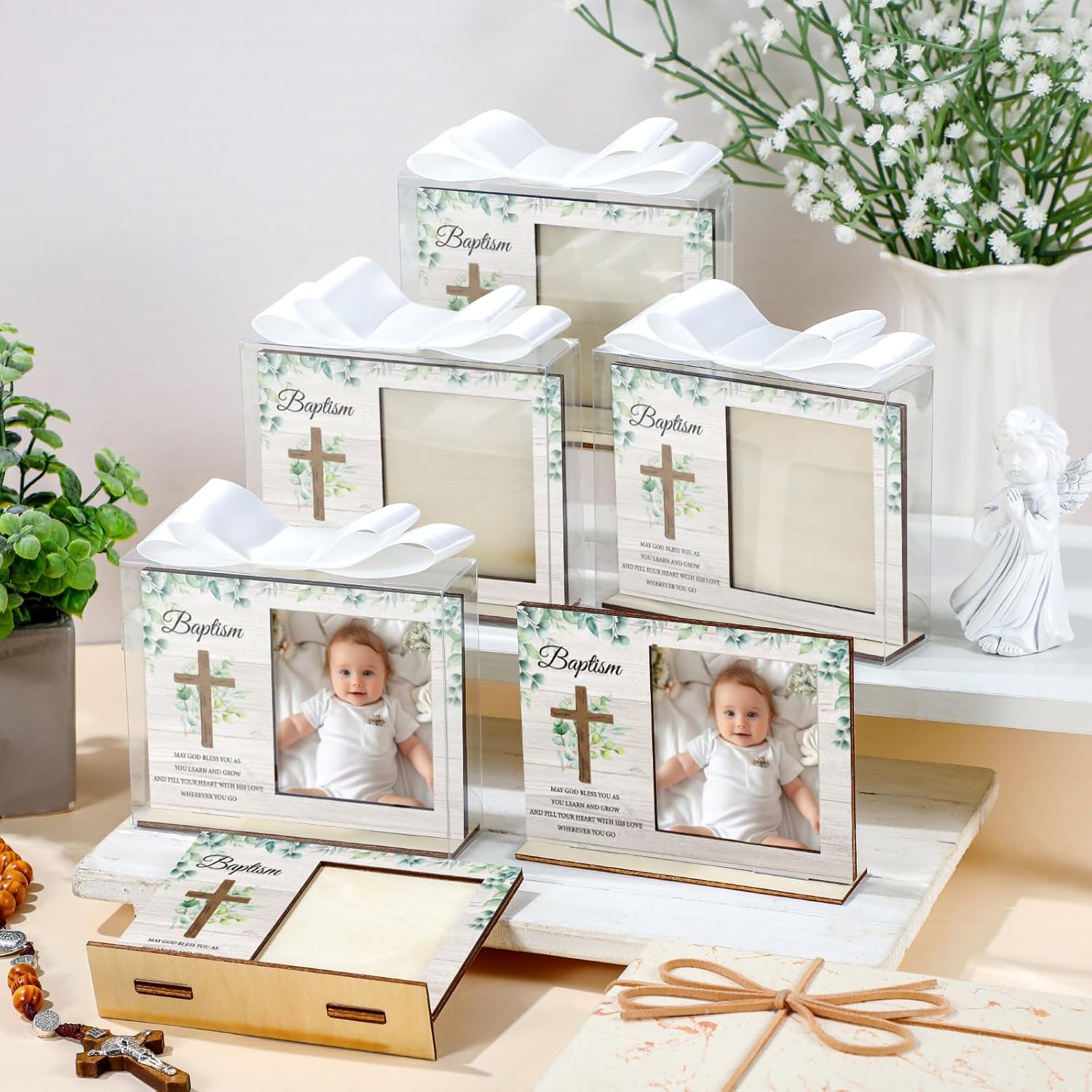 Vercraft 12-Piece Baptism Photo Frame Gift Set