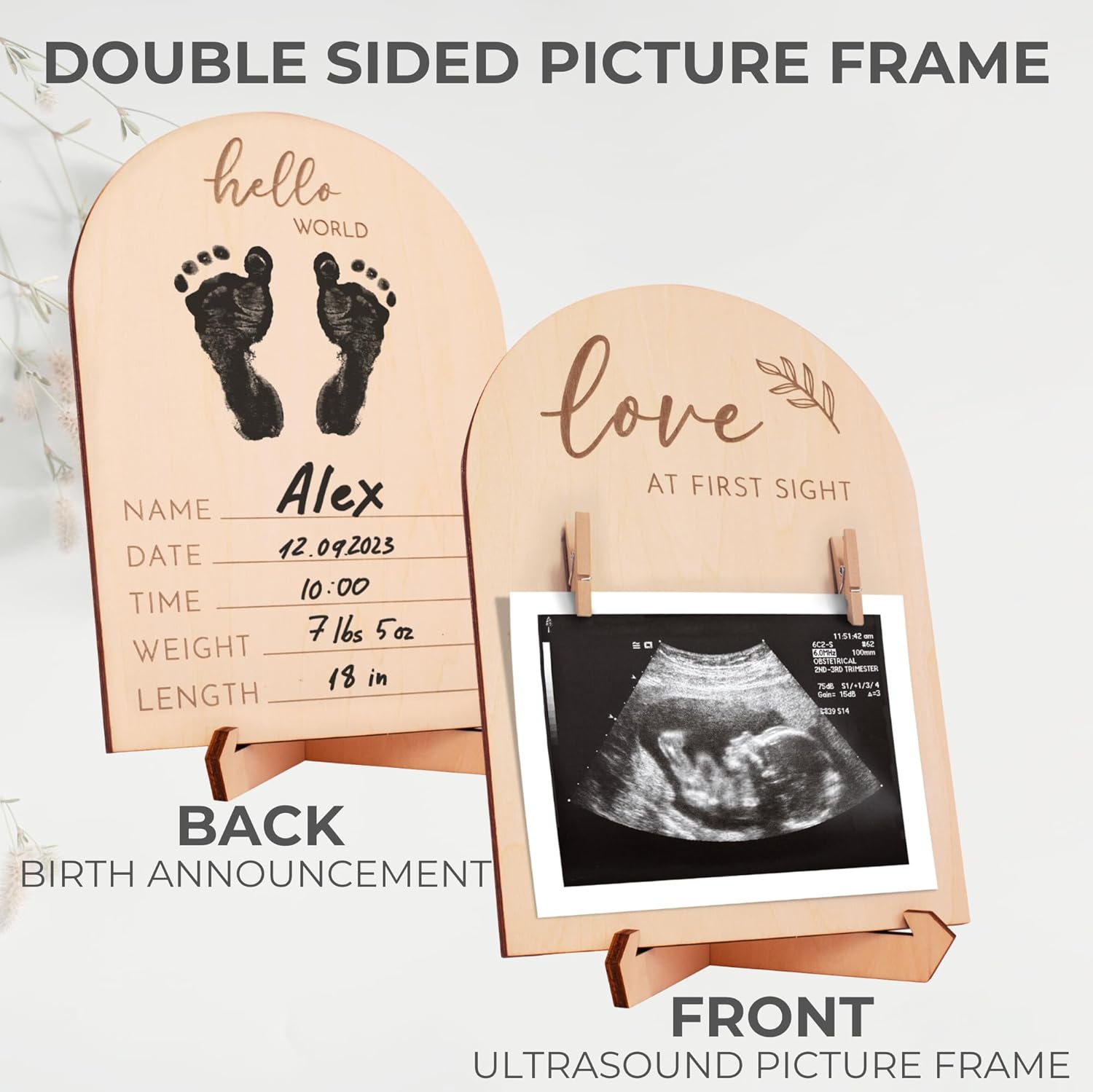 KIBAGA Cute Double Sided Ultrasound Frame