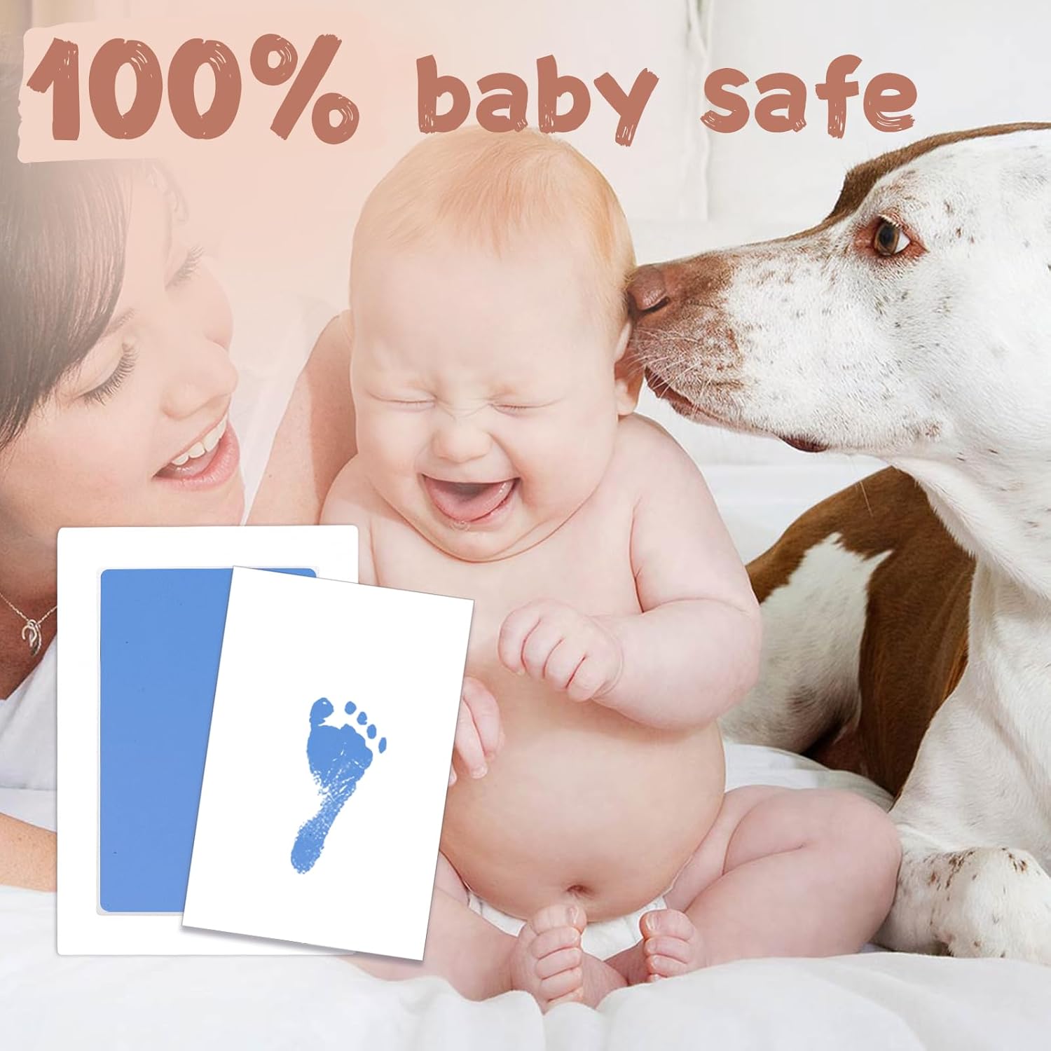 BabyQunt Inkless Hand Footprint Kit 4 Pack