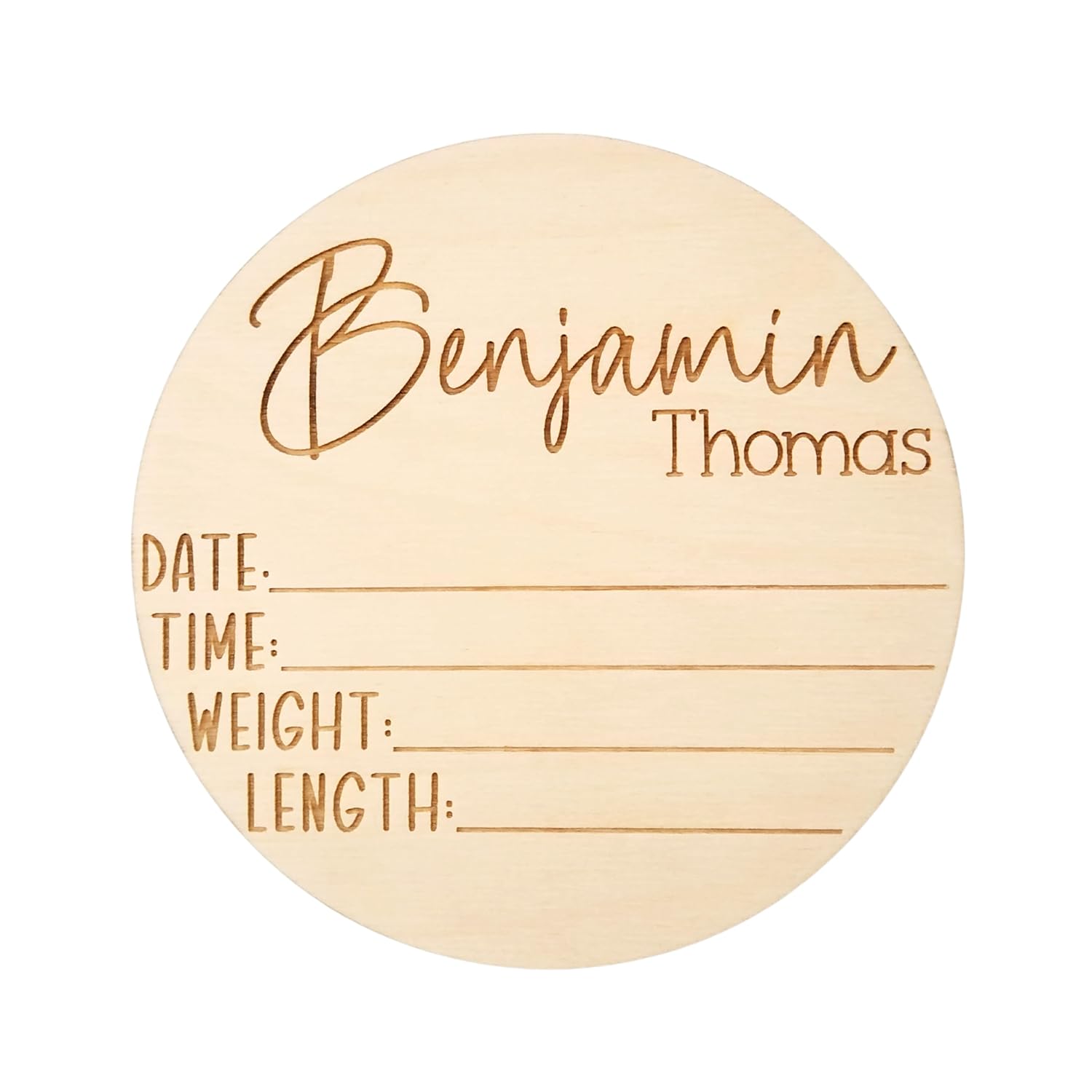 Personalized Newborn Baby Announcement Sign - Custom Birth Stat Sign for Hospital
