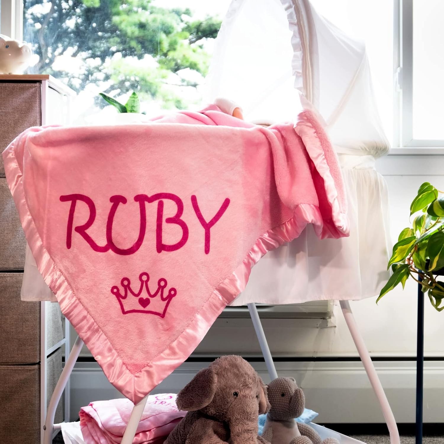 Custom Catch Personalized Princess Baby Blanket - Girl Name Gift