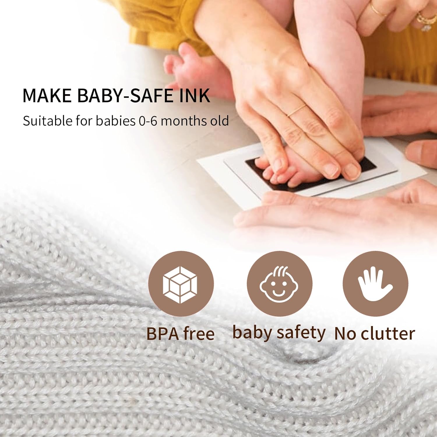 EGGLION 4-Pack Inkless Baby Pet Print Kit