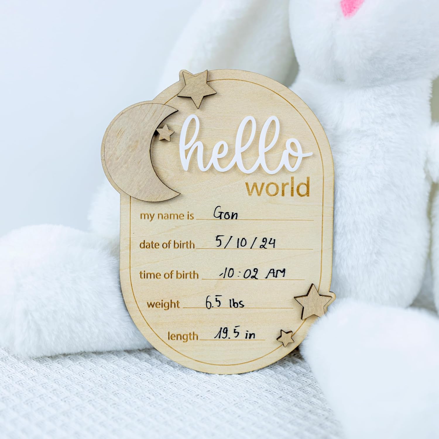 ONNIBE Baby Announcement Sign Star 65 Inch