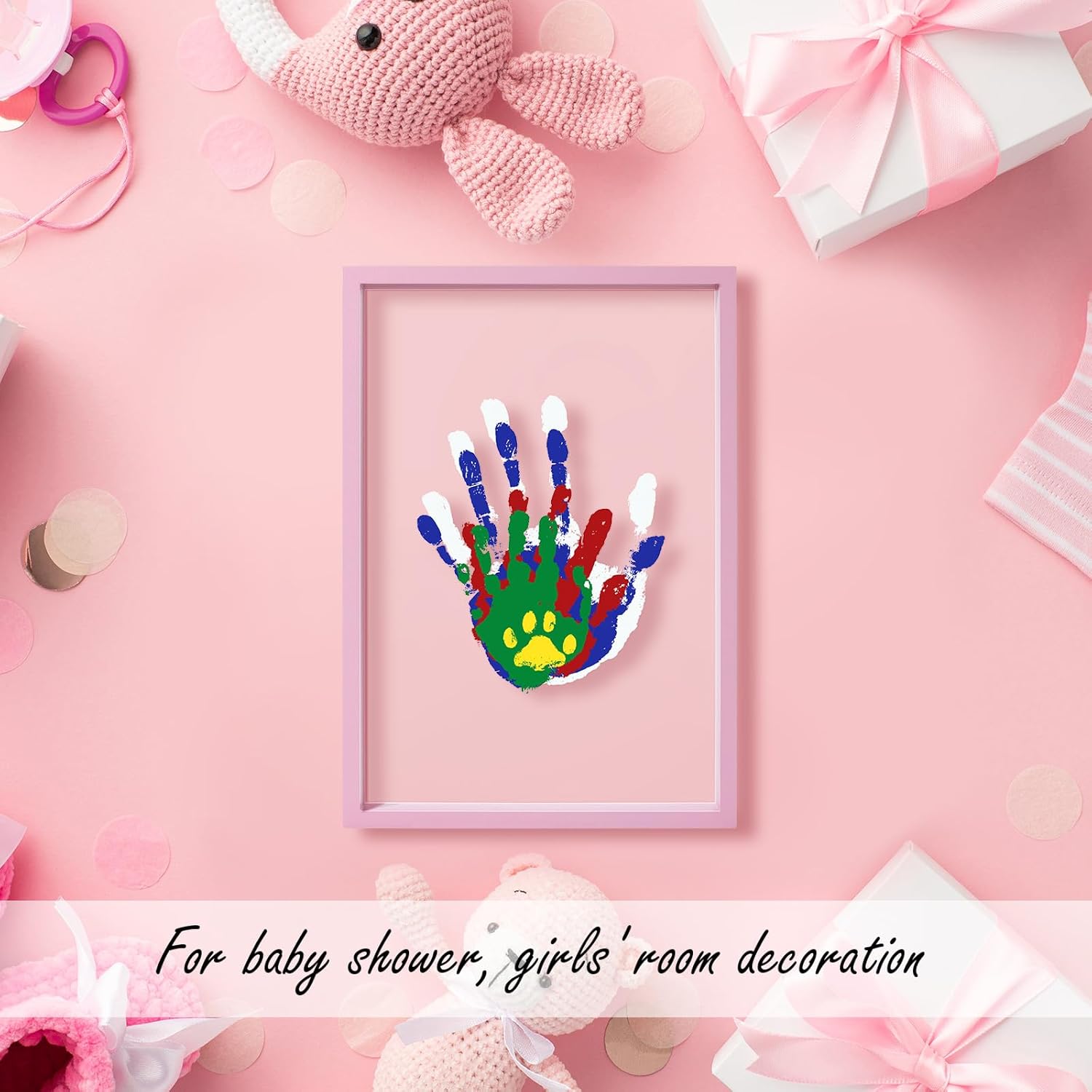 Family Handprint Kit with 5 Non-Toxic Paints