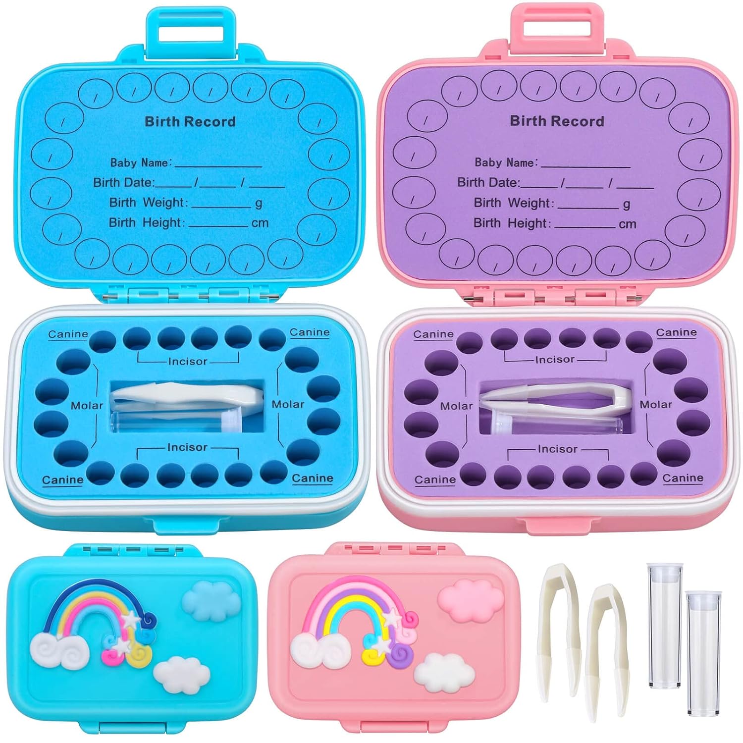 Caffox Baby Teeth Keepsake Box for Kids 1