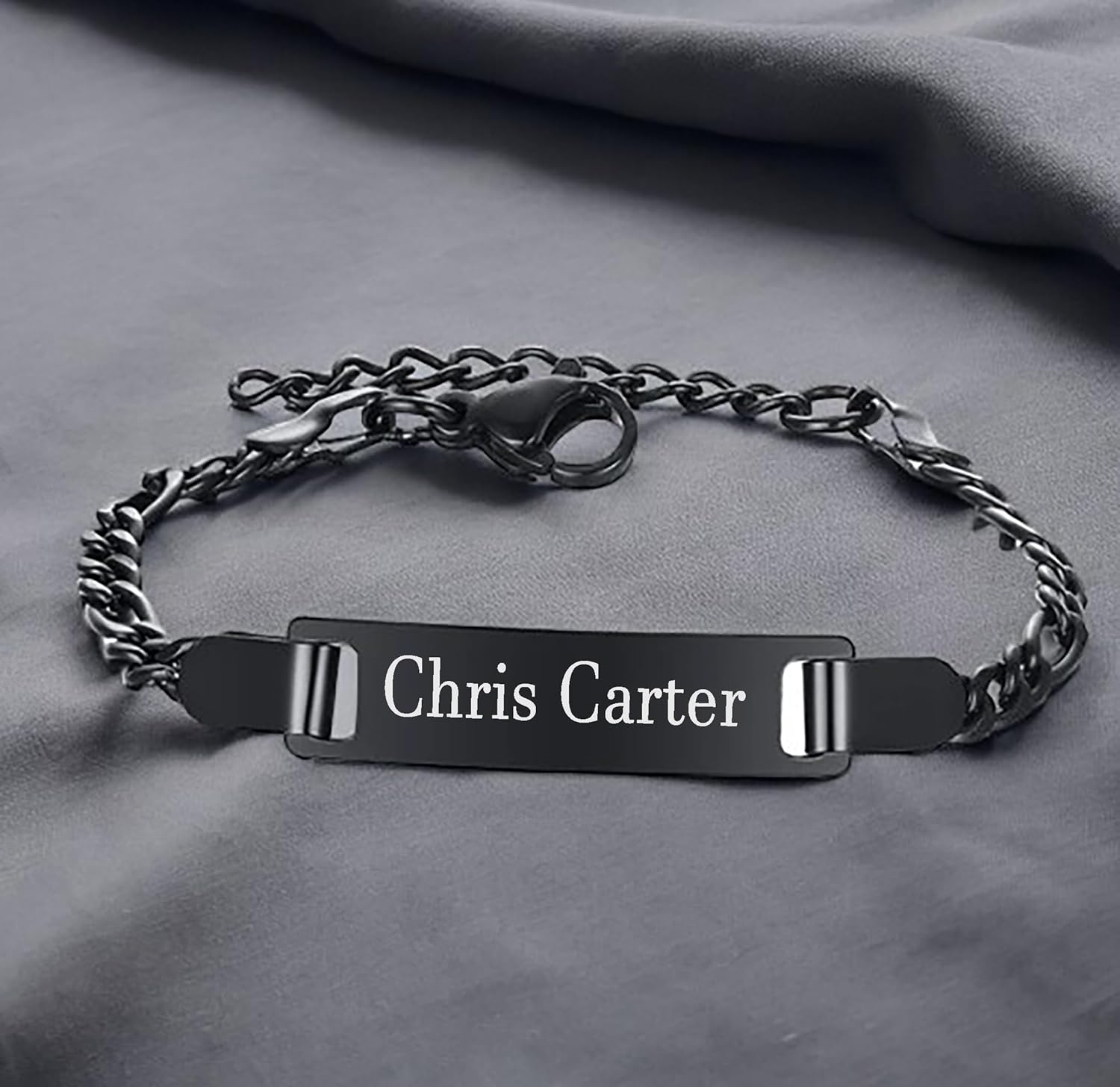 18K Gold Filled Baby ID Bracelet with Name and Date