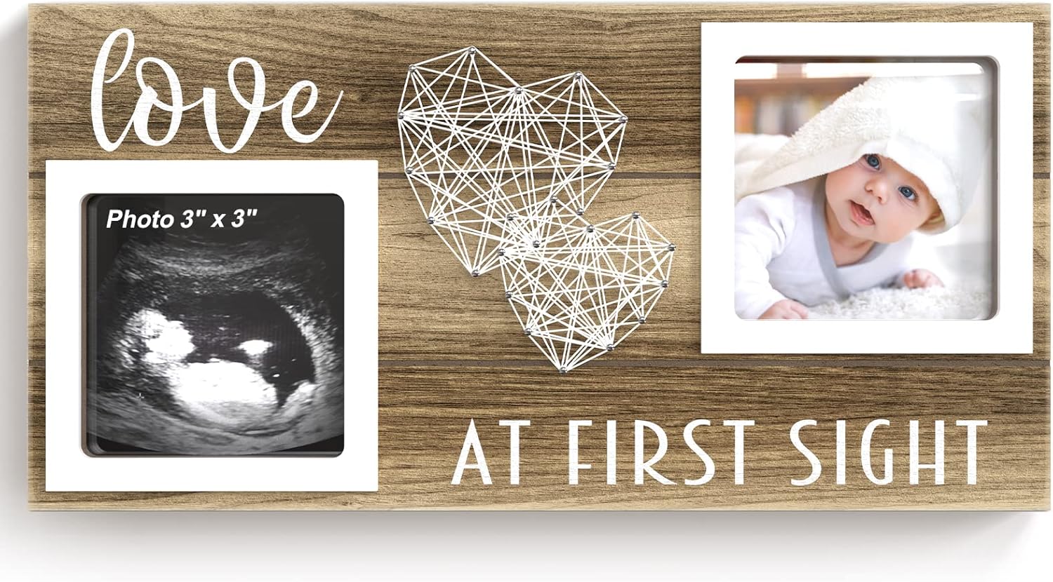 EURSET Baby Sonogram Frame - 3 x 3 Ultrasound Photo Display