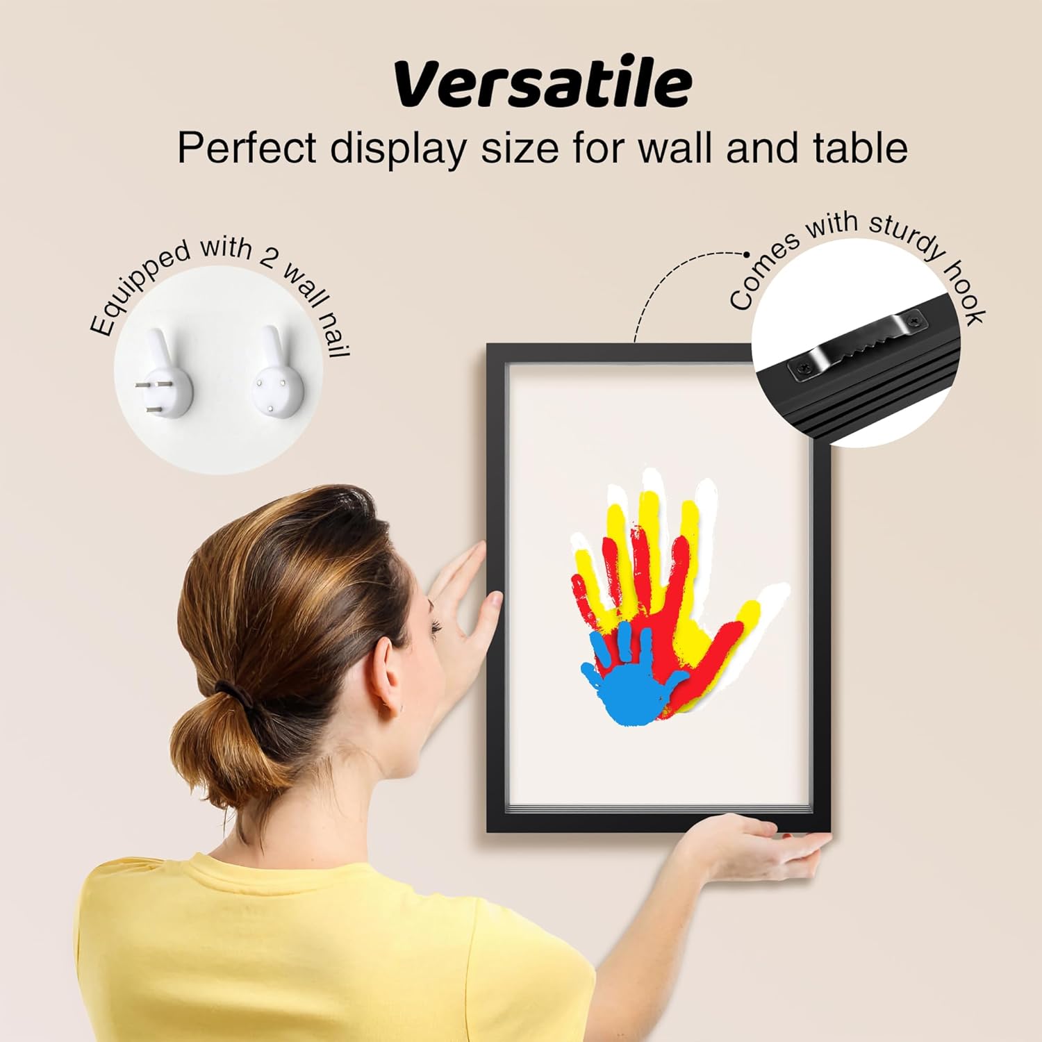 Family Handprint Kit with 6 Non-Toxic Paints 1