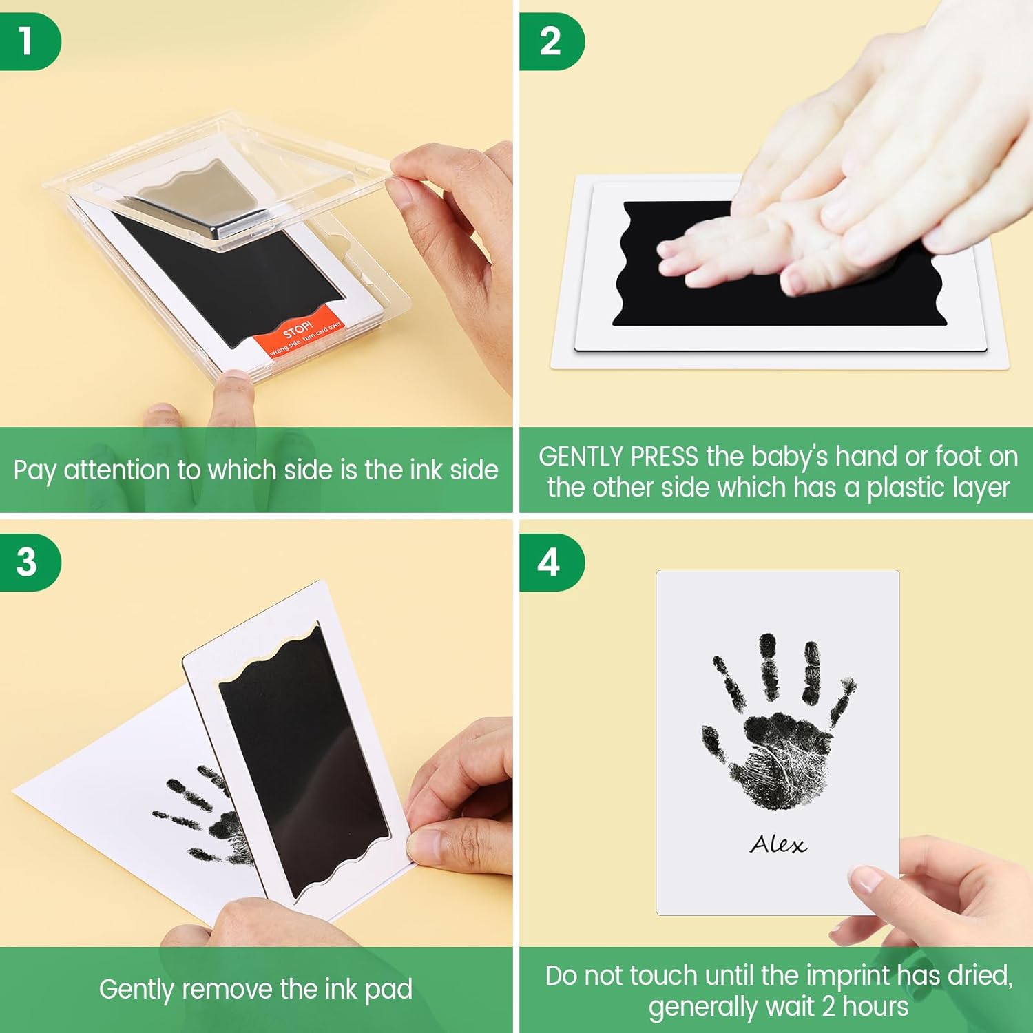 Nabance Inkless Baby Hand Footprint Kit 1