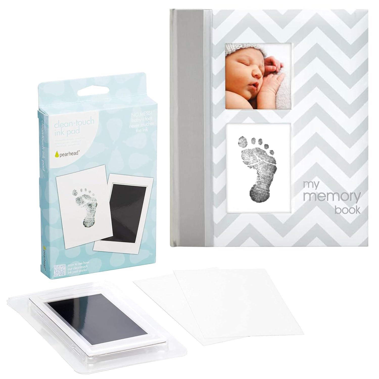 Pearhead Ultimate Baby Keepsake Bundle - Memory Book Handprint Kit