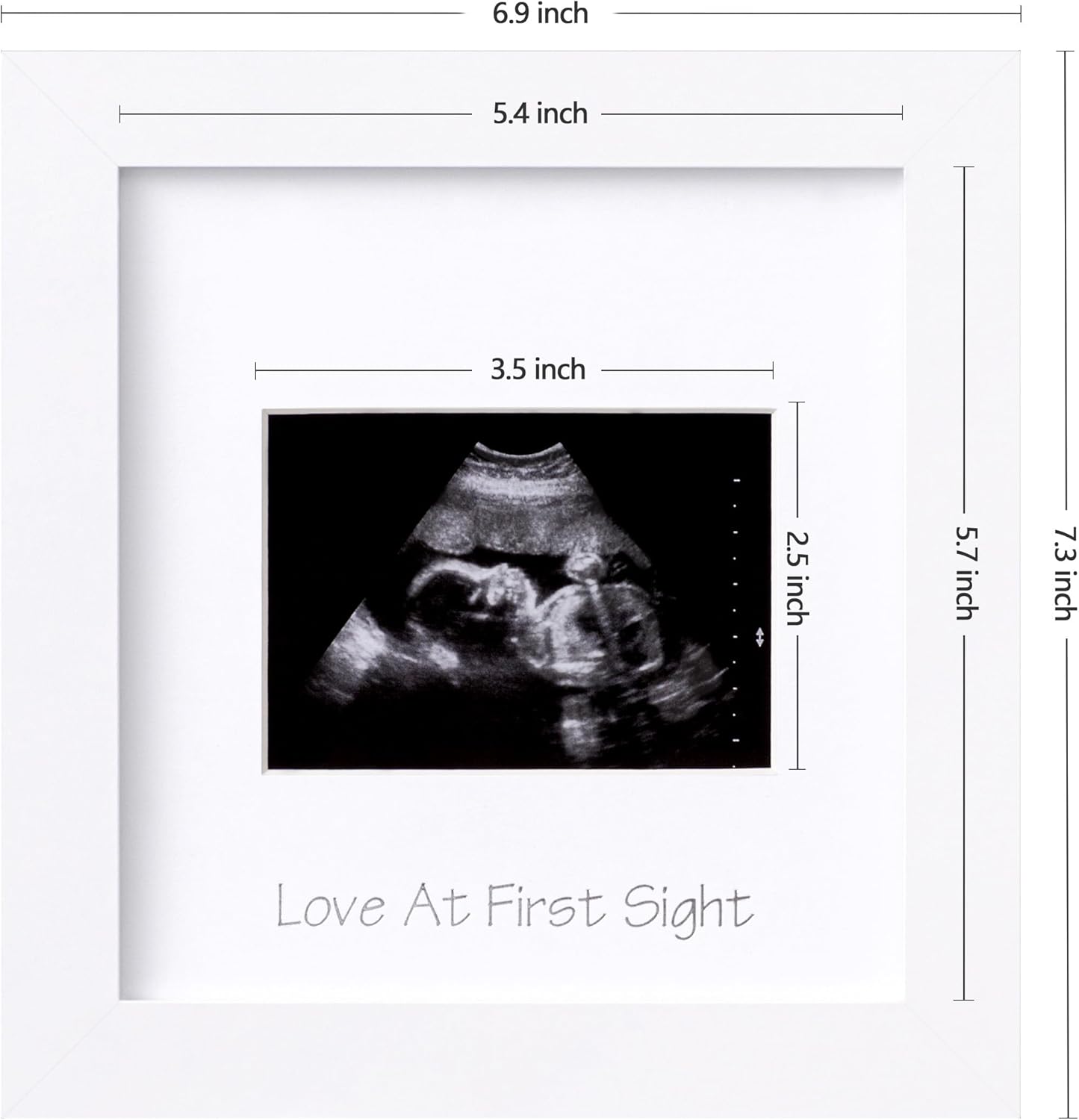 eletecpro Ultrasound Frame with 3 Mats and Real Glass Cover