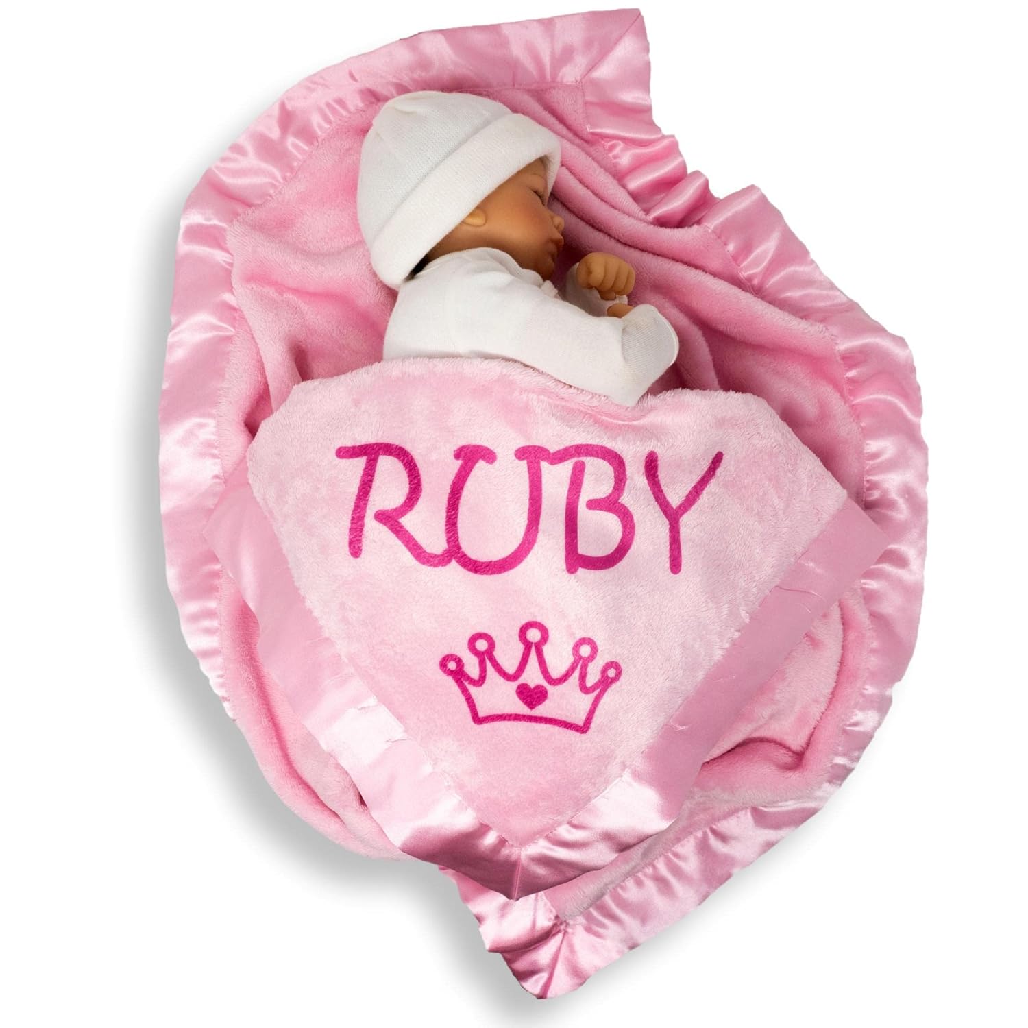 Custom Catch Personalized Princess Baby Blanket - Girl Name Gift