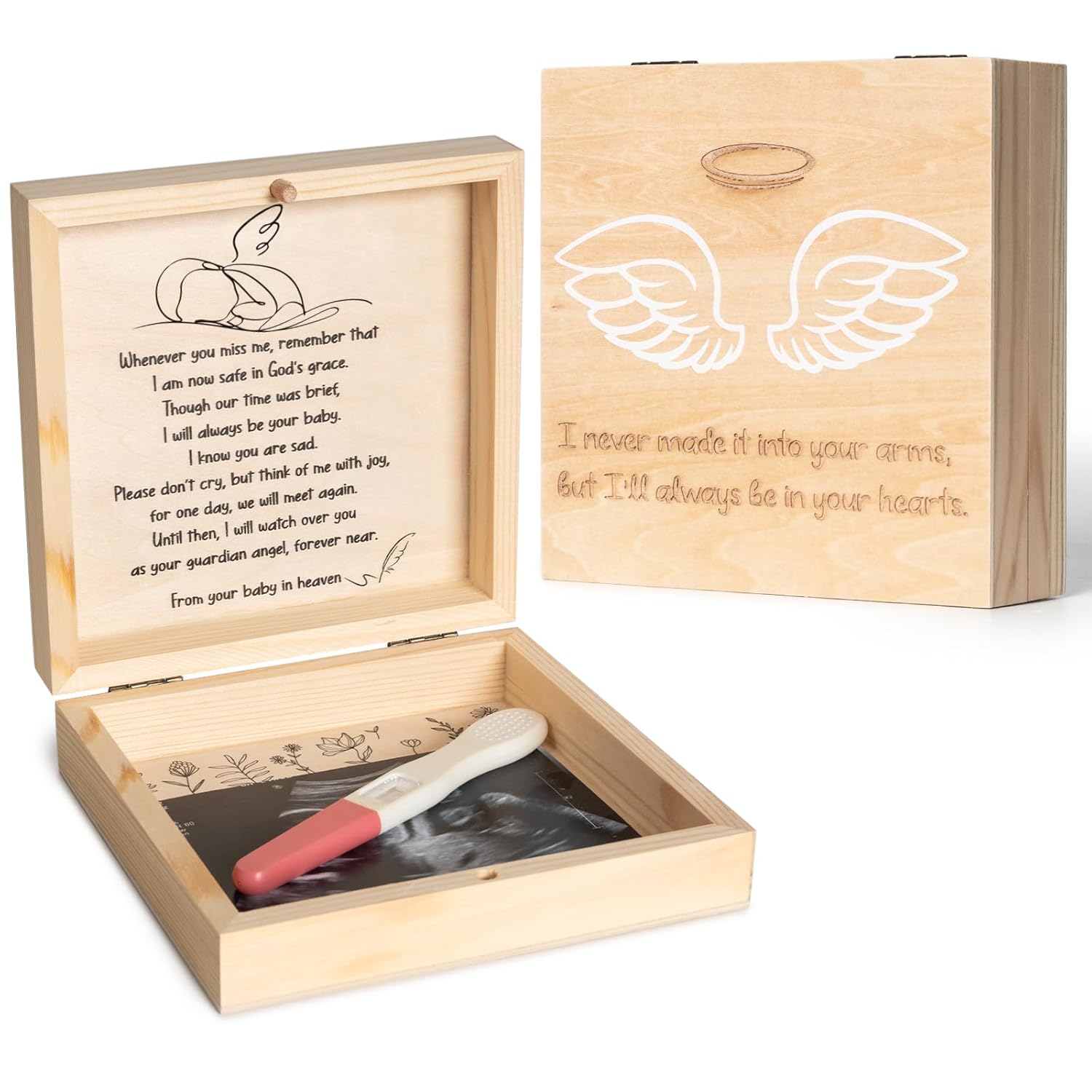 Jwitao Miscarriage Memorial keepsake box for mom and dad