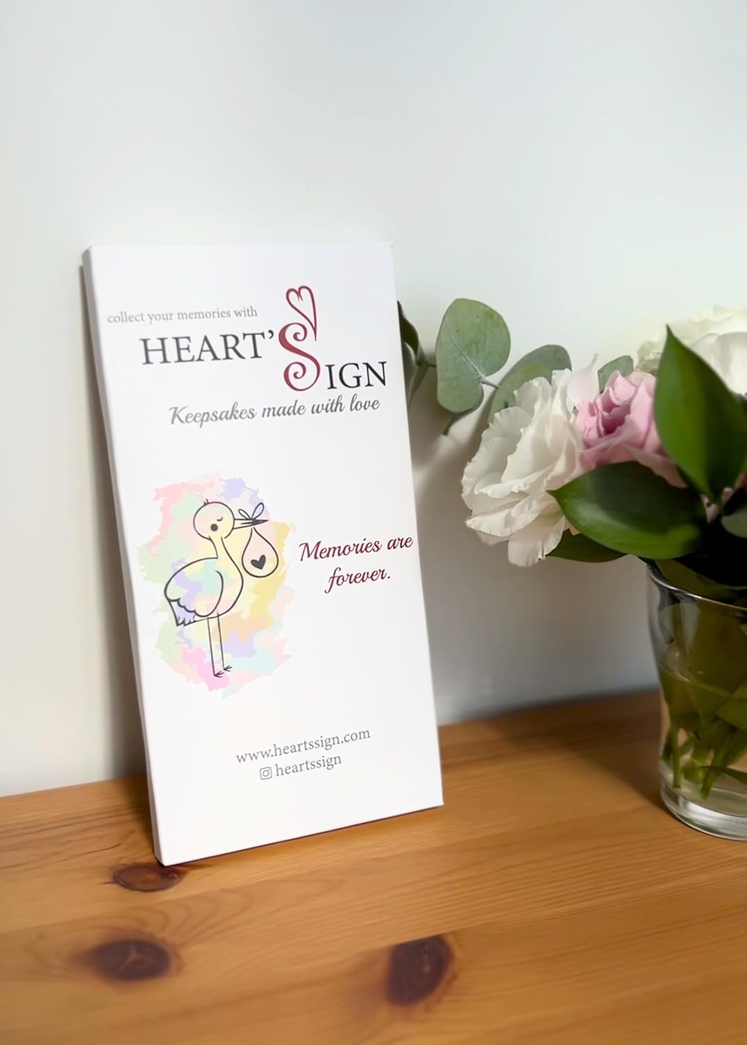 Hearts Sign Baby Ultrasound Photo Frame - Heart-Shaped Keepsake