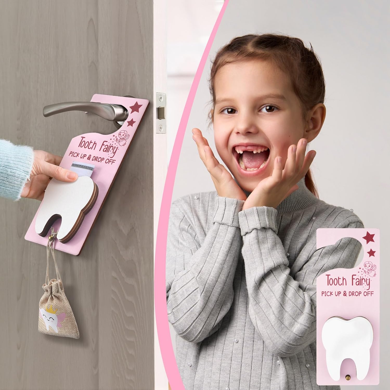 DoubleFill Tooth Fairy Holder with Money Slot