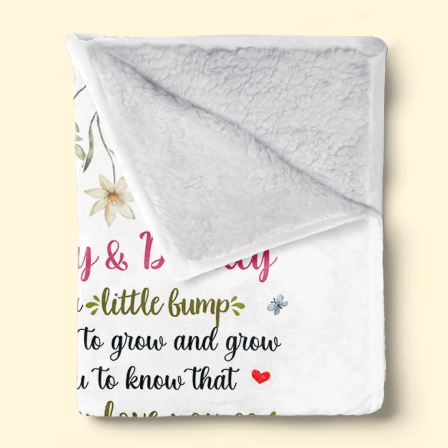 Personalized Hi Mommy and Daddy Blanket for New Parents
