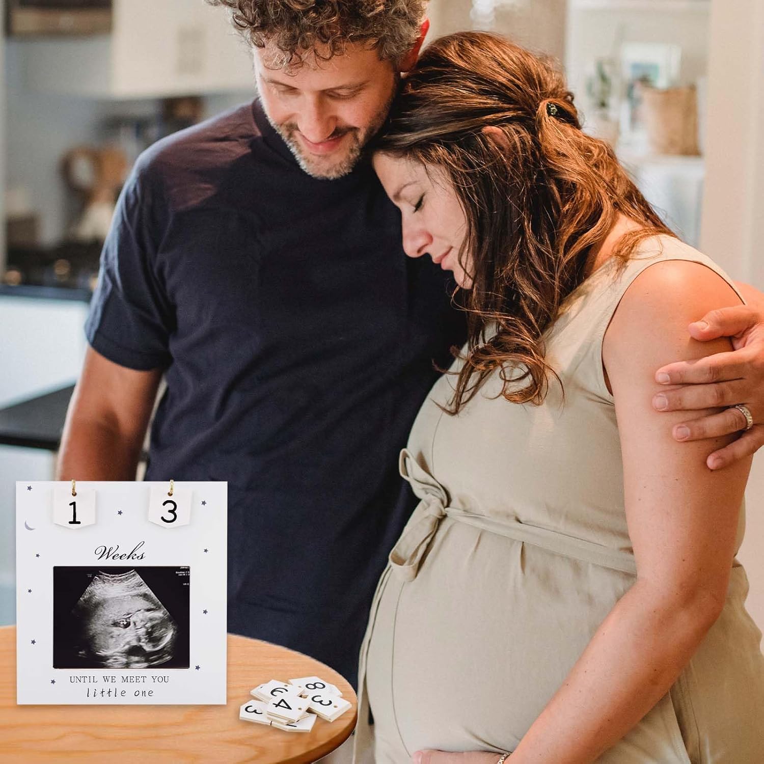 Sonogram Picture Frame with Countdown Numbers