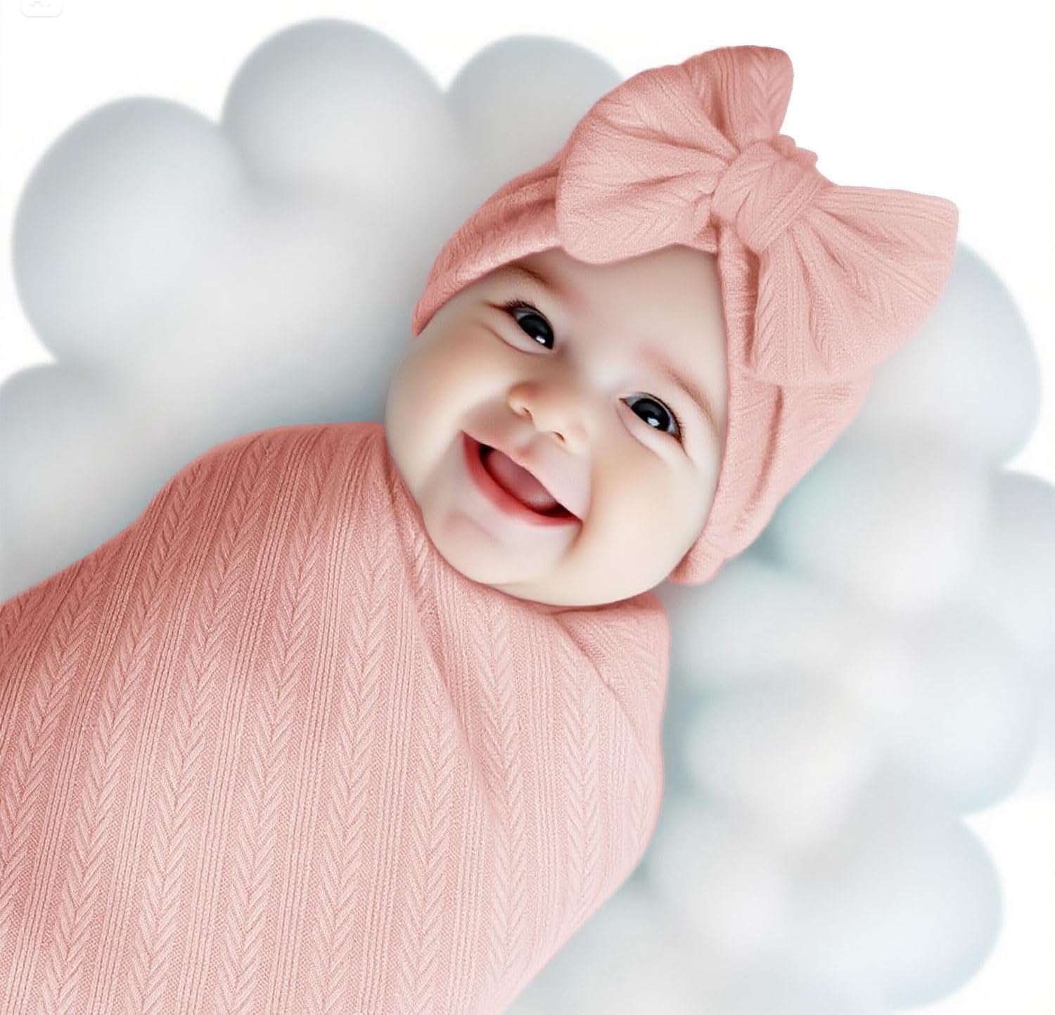 Golener 5PCS Swaddle Blanket for Babies - Soft Stretchy Cotton Blend