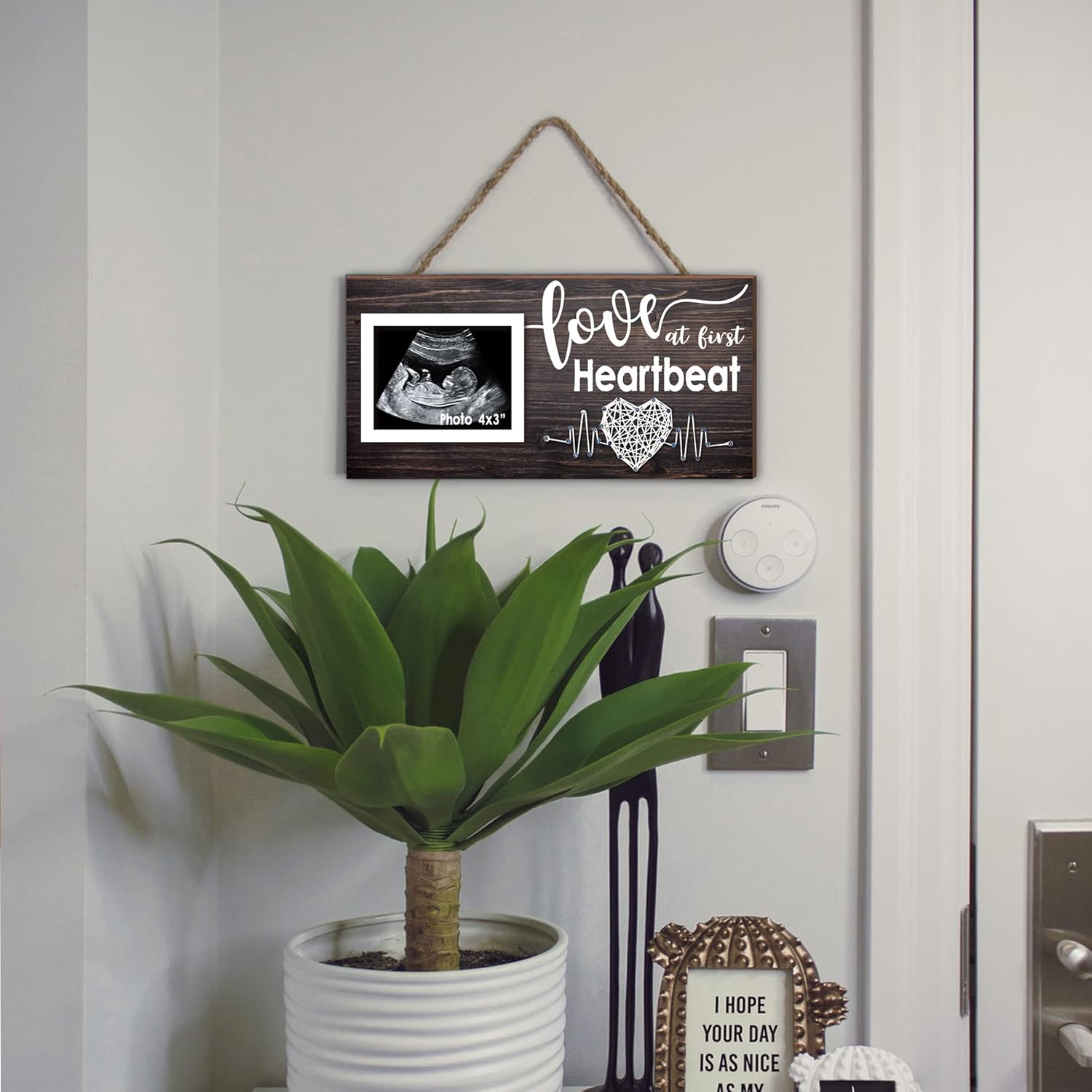 Yudarte Pregnancy Ultrasound Frame - 4x3 Inches Baby Keepsake Decor