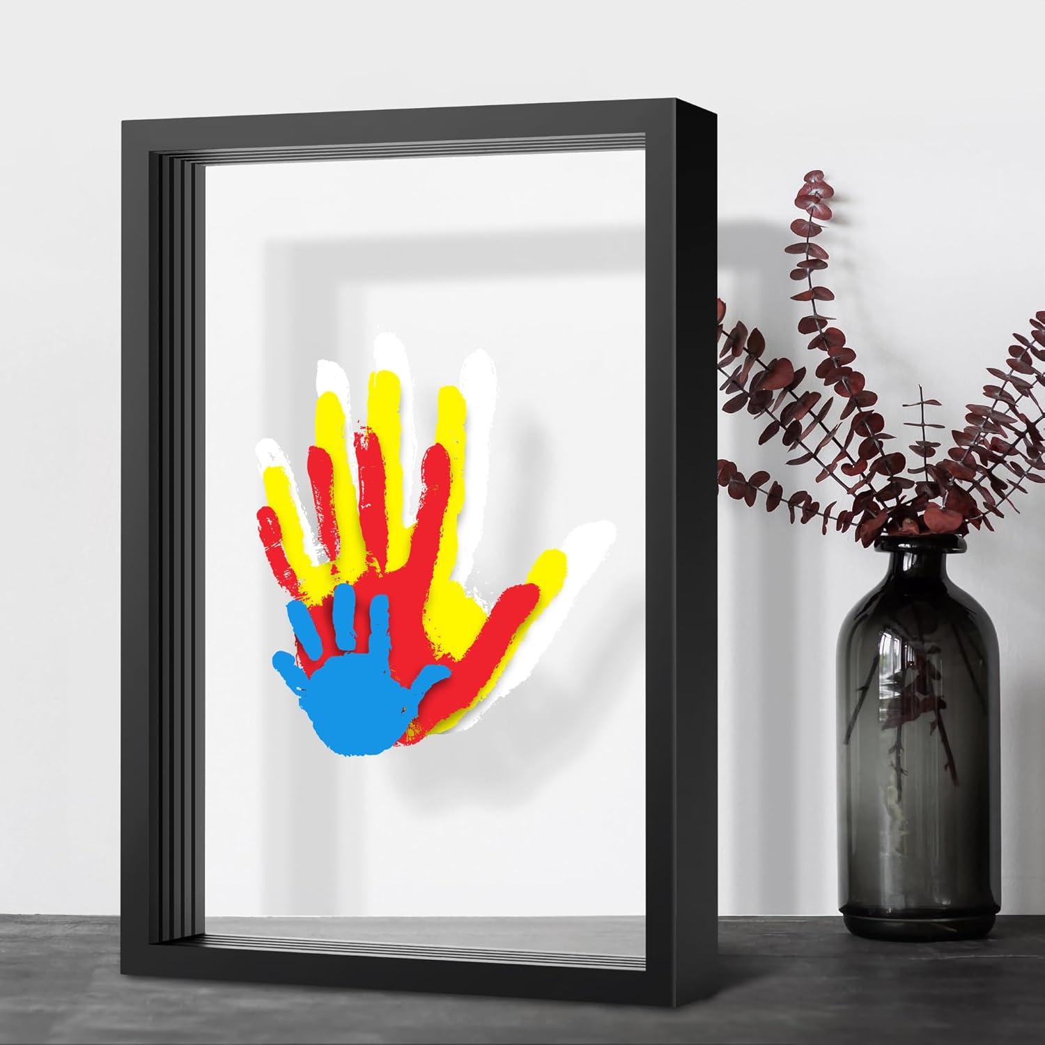 Family Handprint Kit with 6 Non-Toxic Paints 1