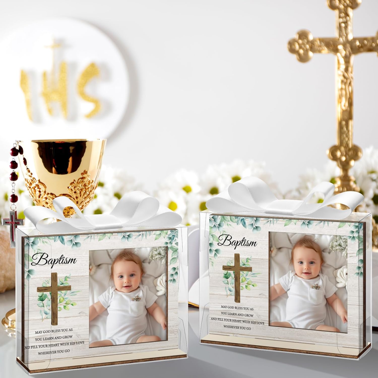 Vercraft 12-Piece Baptism Photo Frame Gift Set