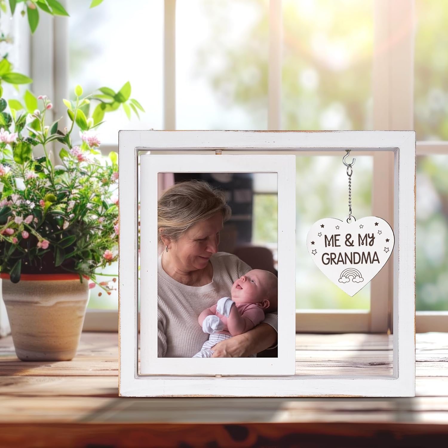 Me My Grandma Picture Frame - 4x6 Rotating Photo Frame