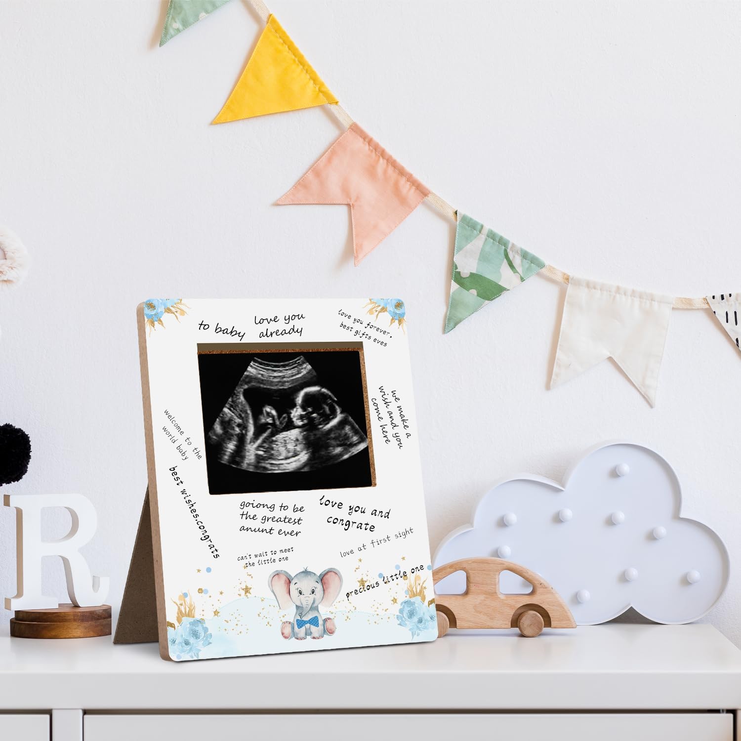 Hatzelou Pregnancy Announcement Picture Frame 43x53in