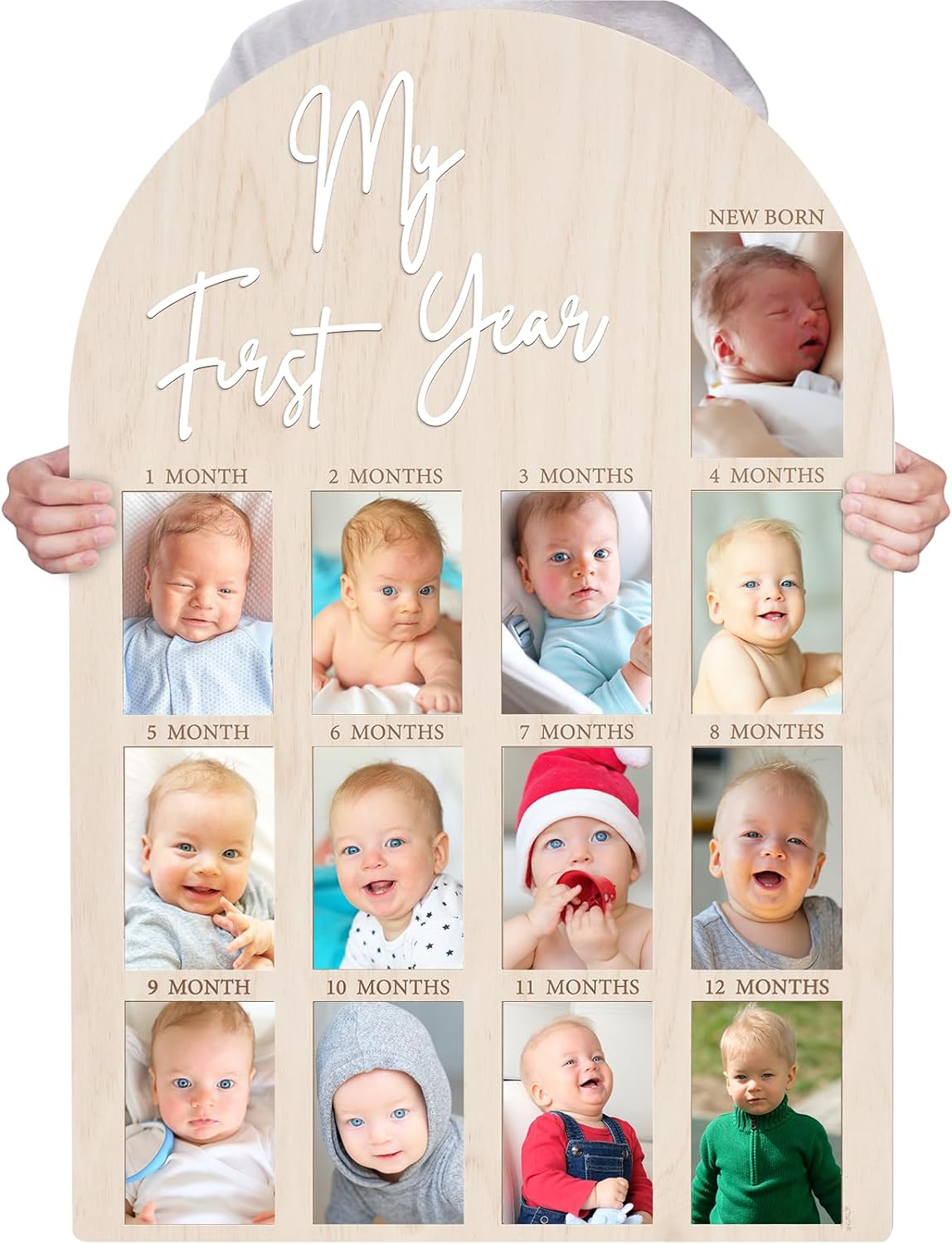 Bosctanuc 33 x 22 Inch My First Year Photo Frame