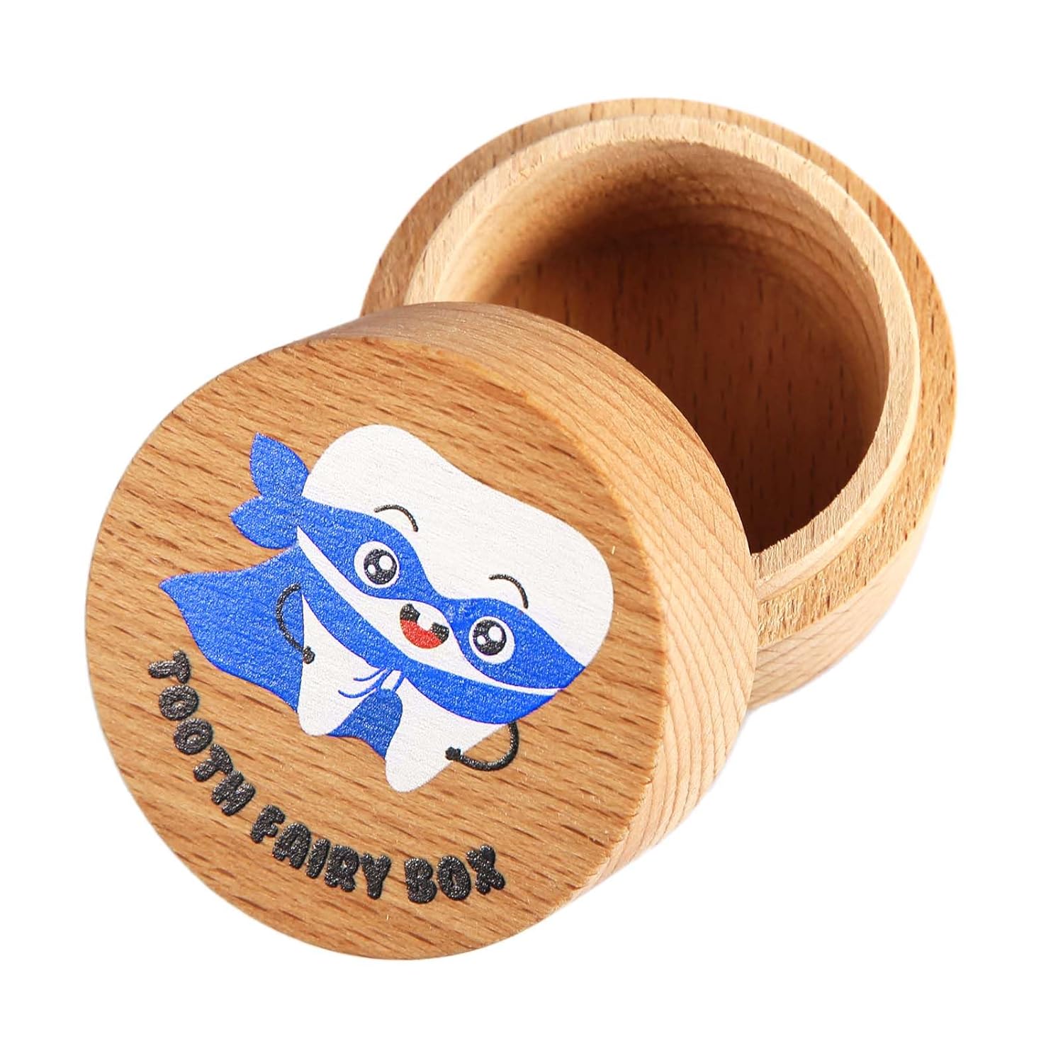 LUTER Wooden Tooth Fairy Box for Boys