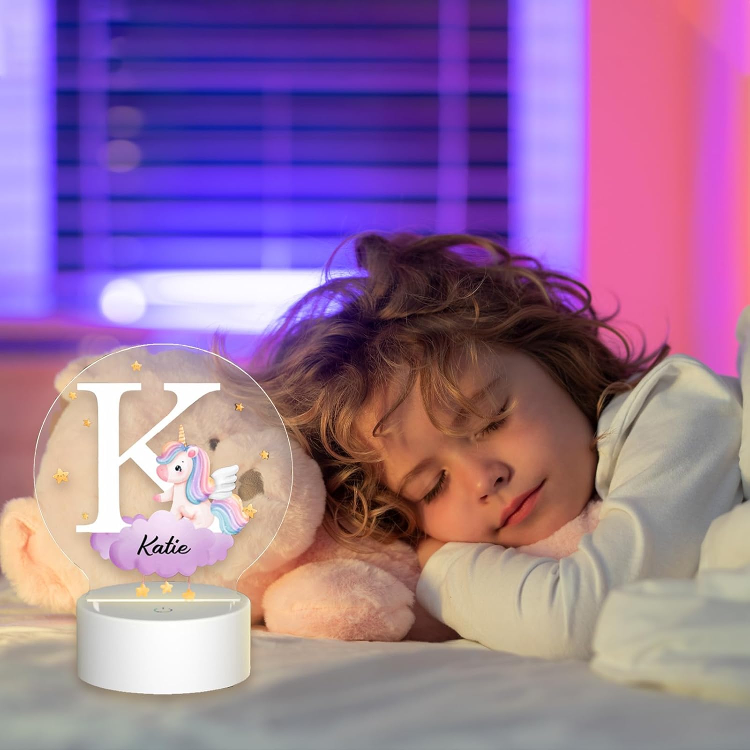 Personalized Forest Animal Night Light for Kids