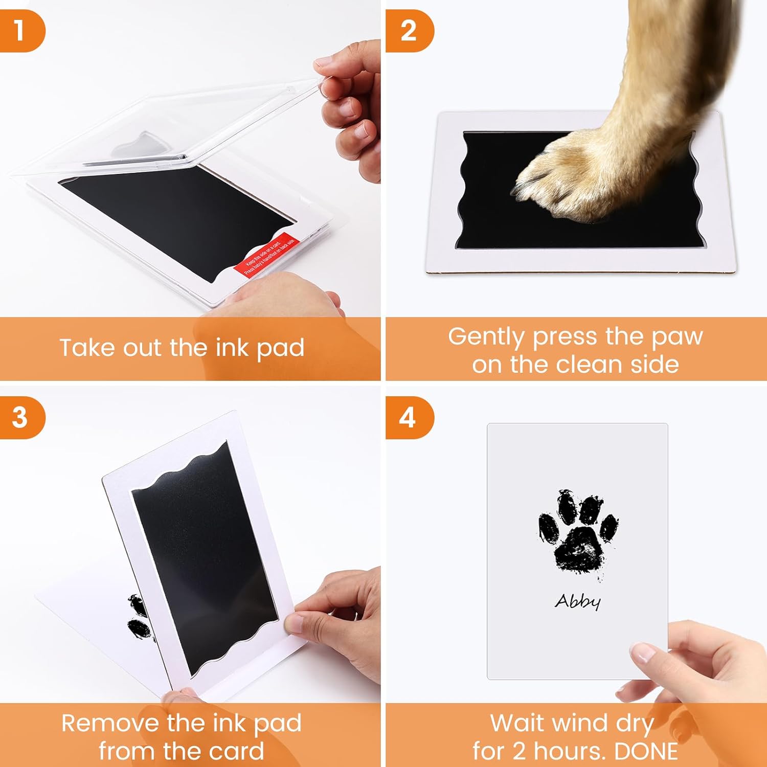 Nabance Inkless Pet Baby Keepsake Kit