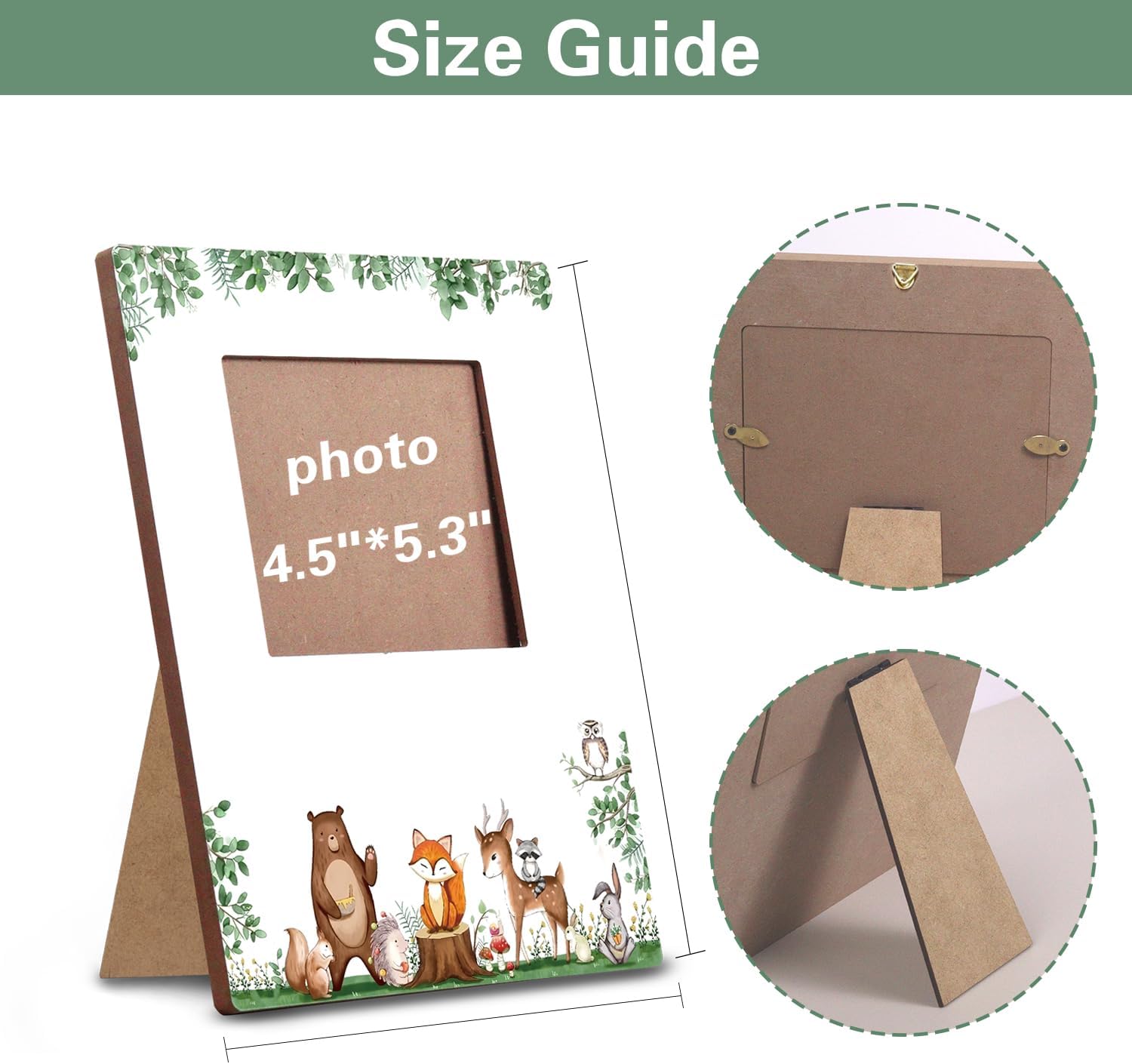 Woodland Ultrasound Picture Frame - Pregnancy Keepsake Baby Shower Decor