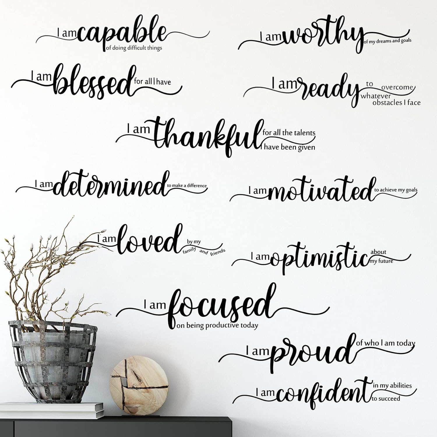 Epakh 2 Sheet Positive Inspirational Wall Decals