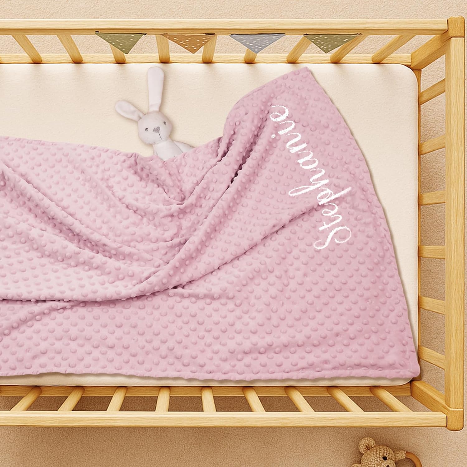 Personalized Baby Blanket with Embroidered Name 1