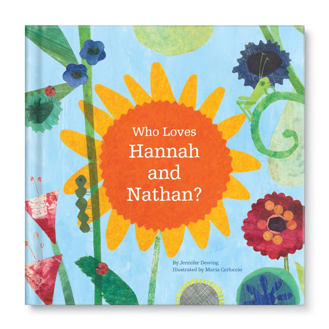Personalized Siblings Story - Who Loves Me Blue Hardcover
