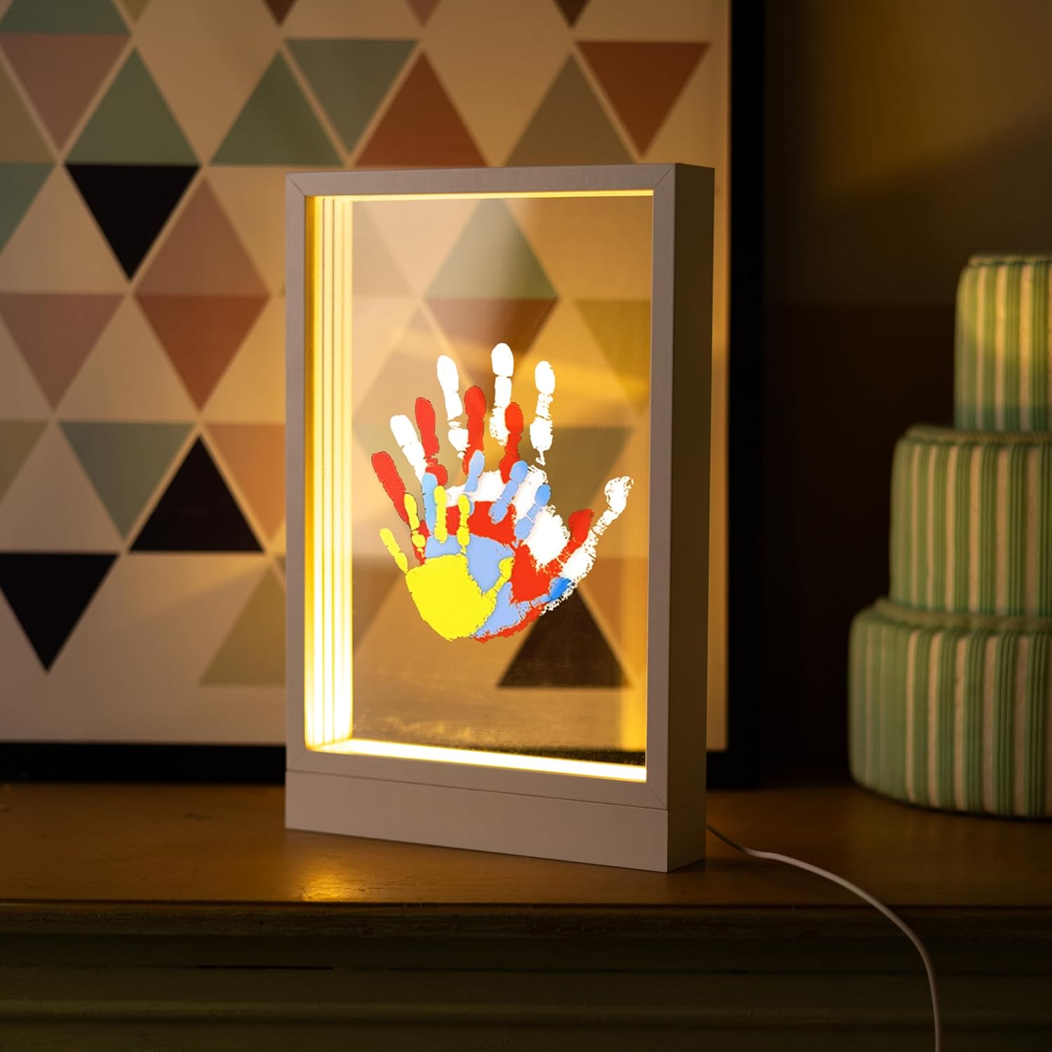 Family Handprint Kit with LED Light and Frame 1