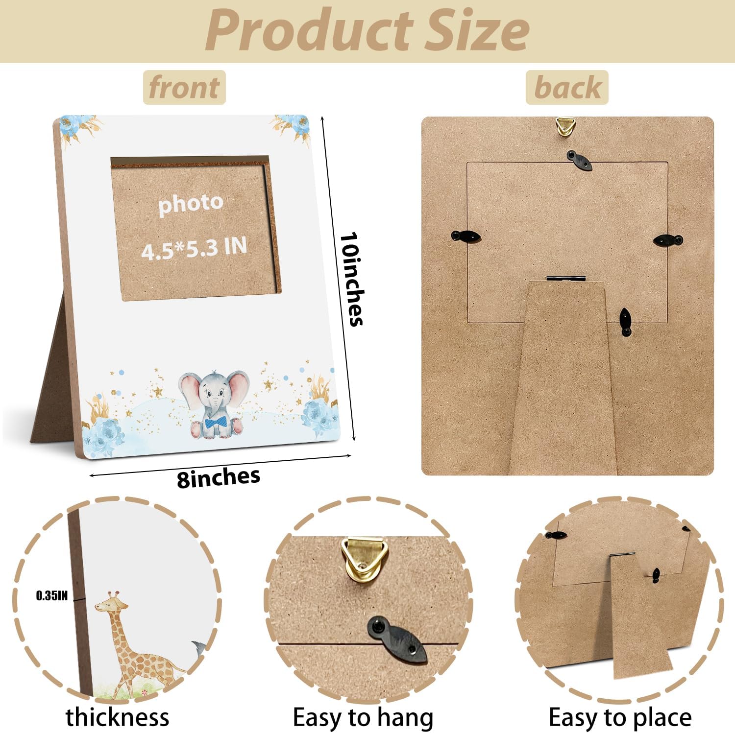 Hatzelou Pregnancy Announcement Picture Frame 43x53in