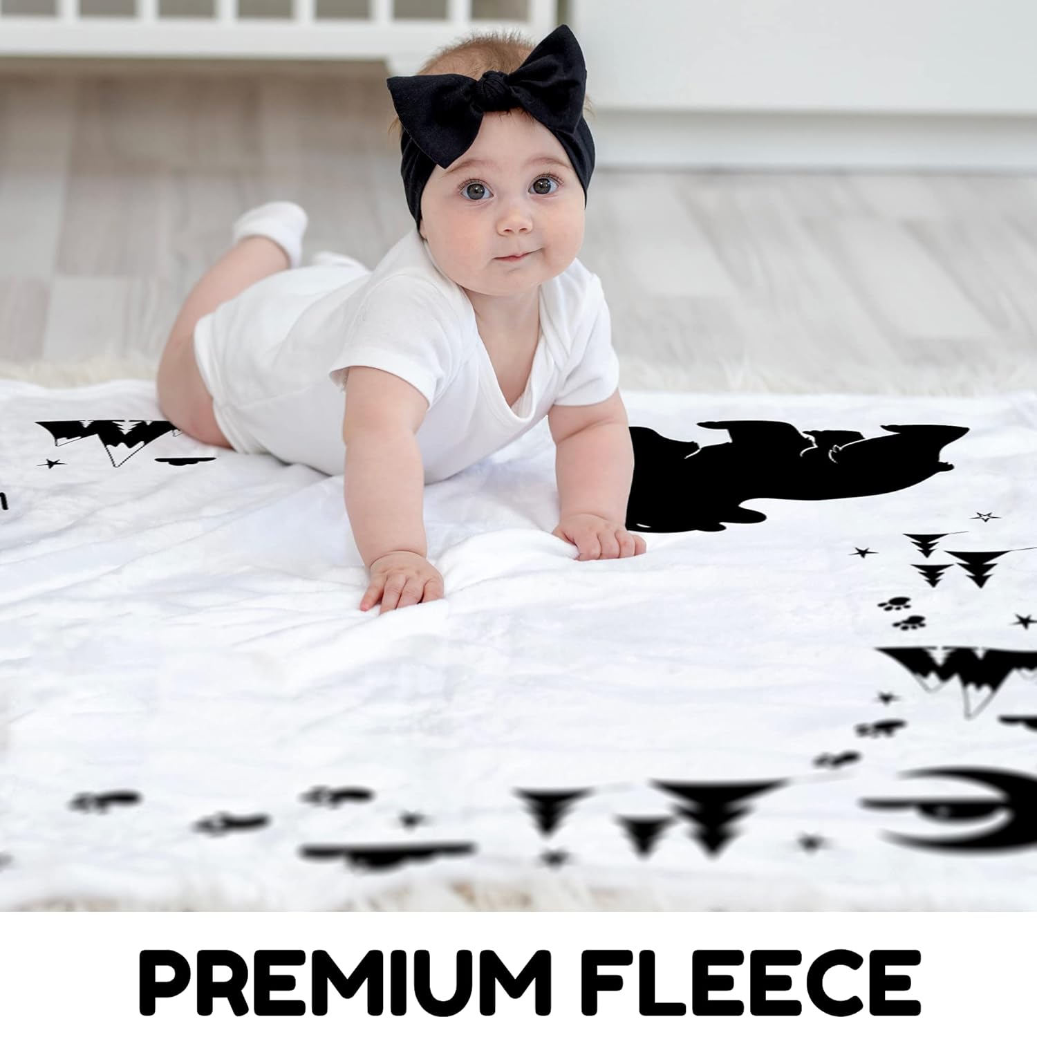 Bear Baby Blanket with Felt Frame 50x40 Gender-Neutral