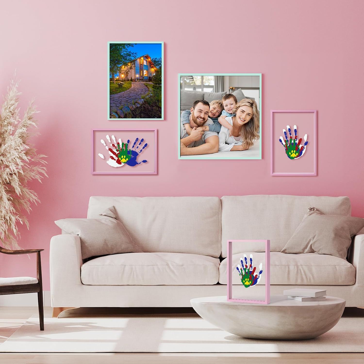 Family Handprint Kit with 5 Non-Toxic Paints
