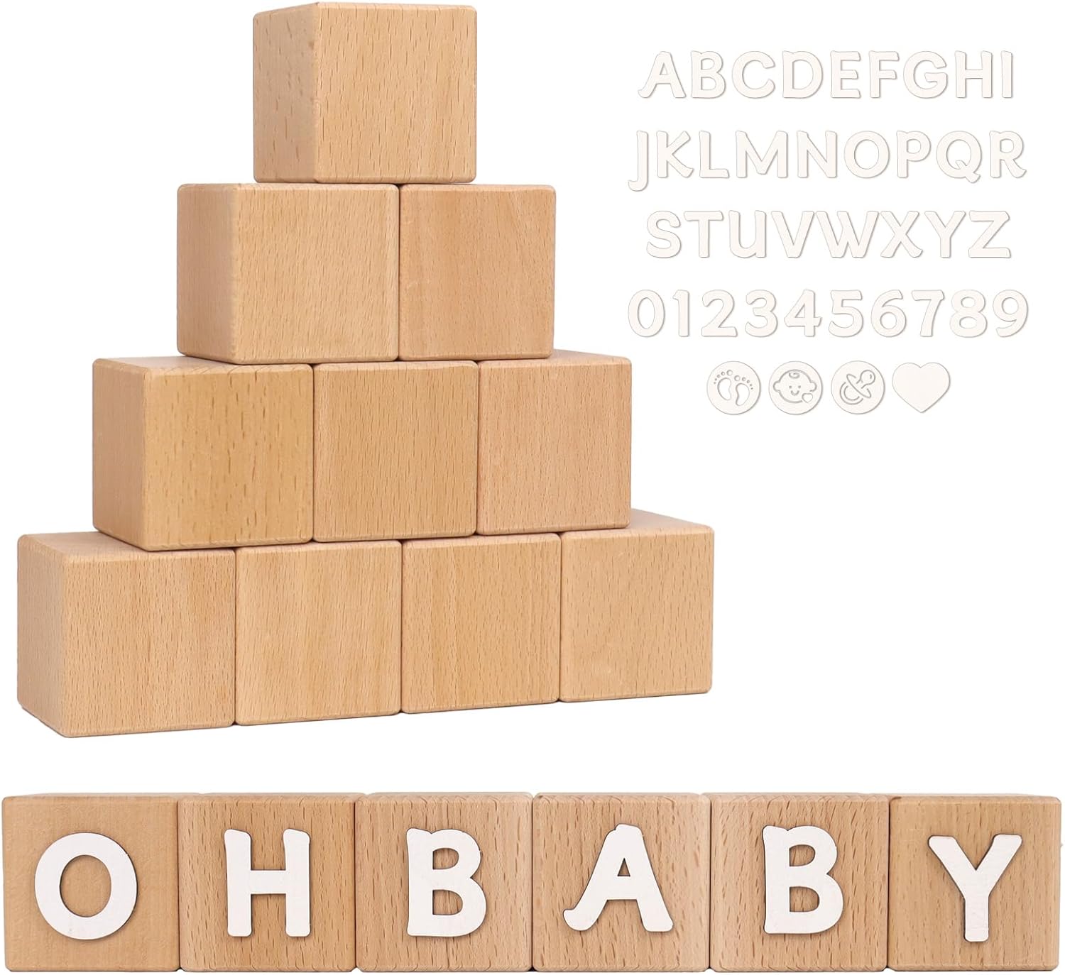 Custom Wooden Name Blocks for Nursery Decor