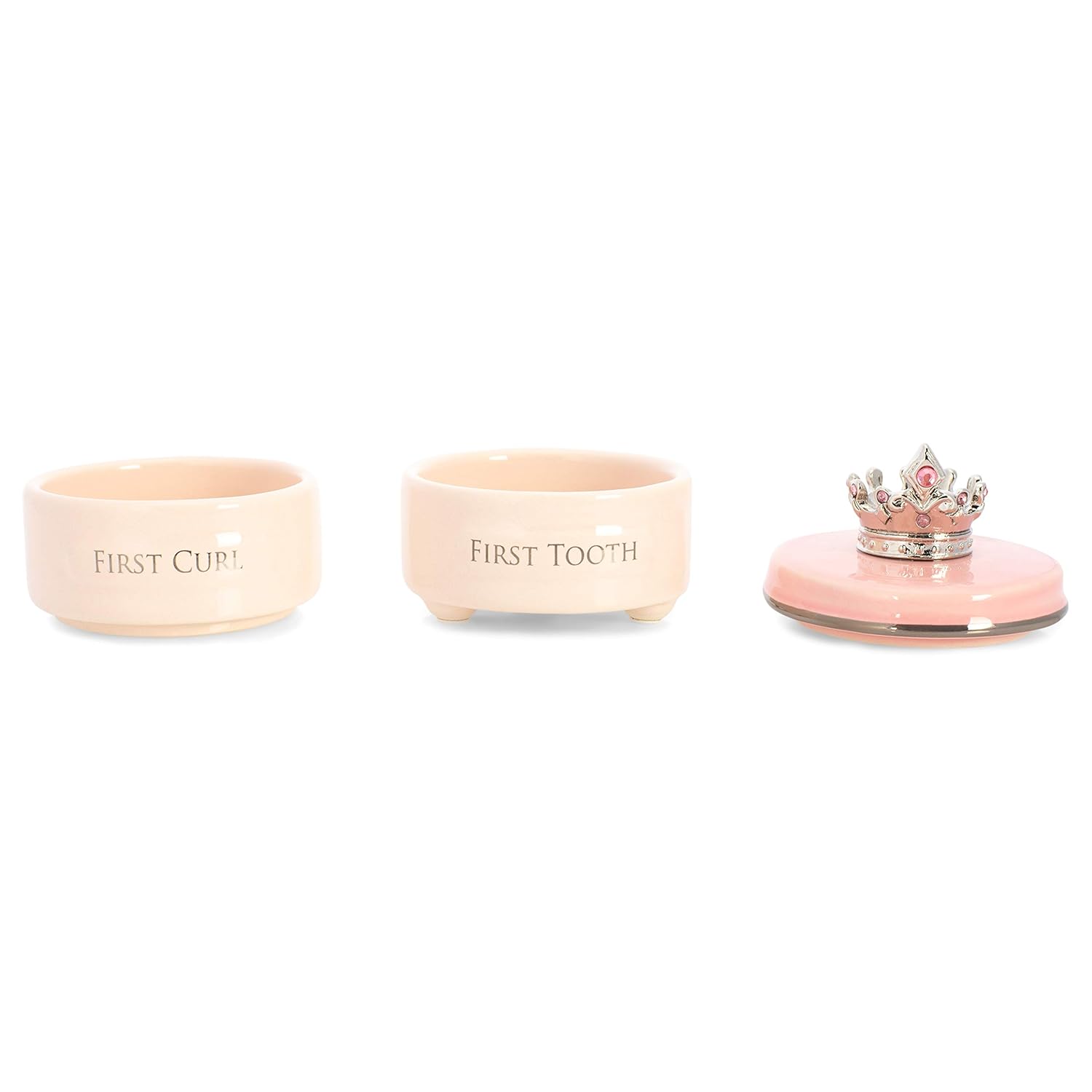 DEMDACO Pink First Tooth and Curl Keepsake Box 1