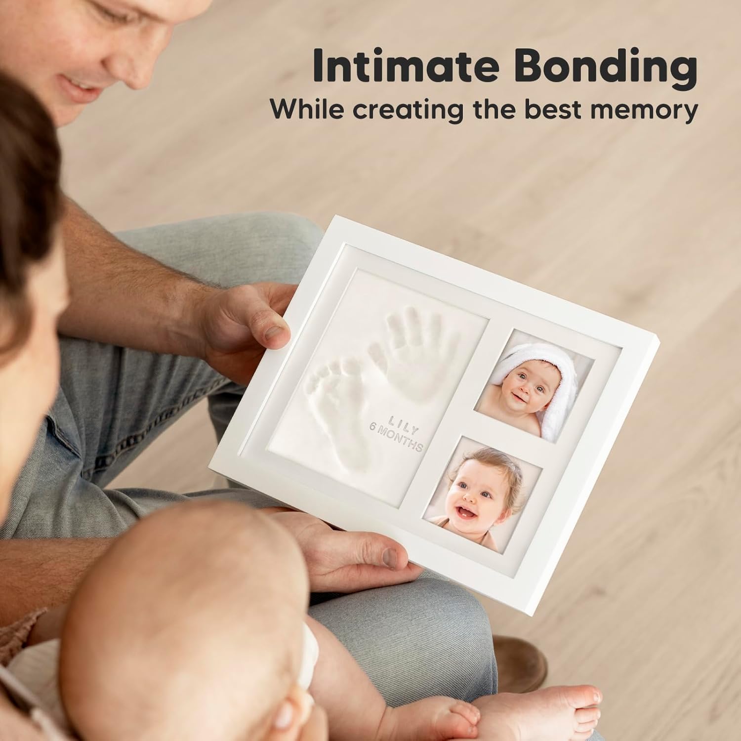 KeaBabies Baby Hand Footprint Kit - Quick Dry Clay Newborn Keepsake Personalized Gift