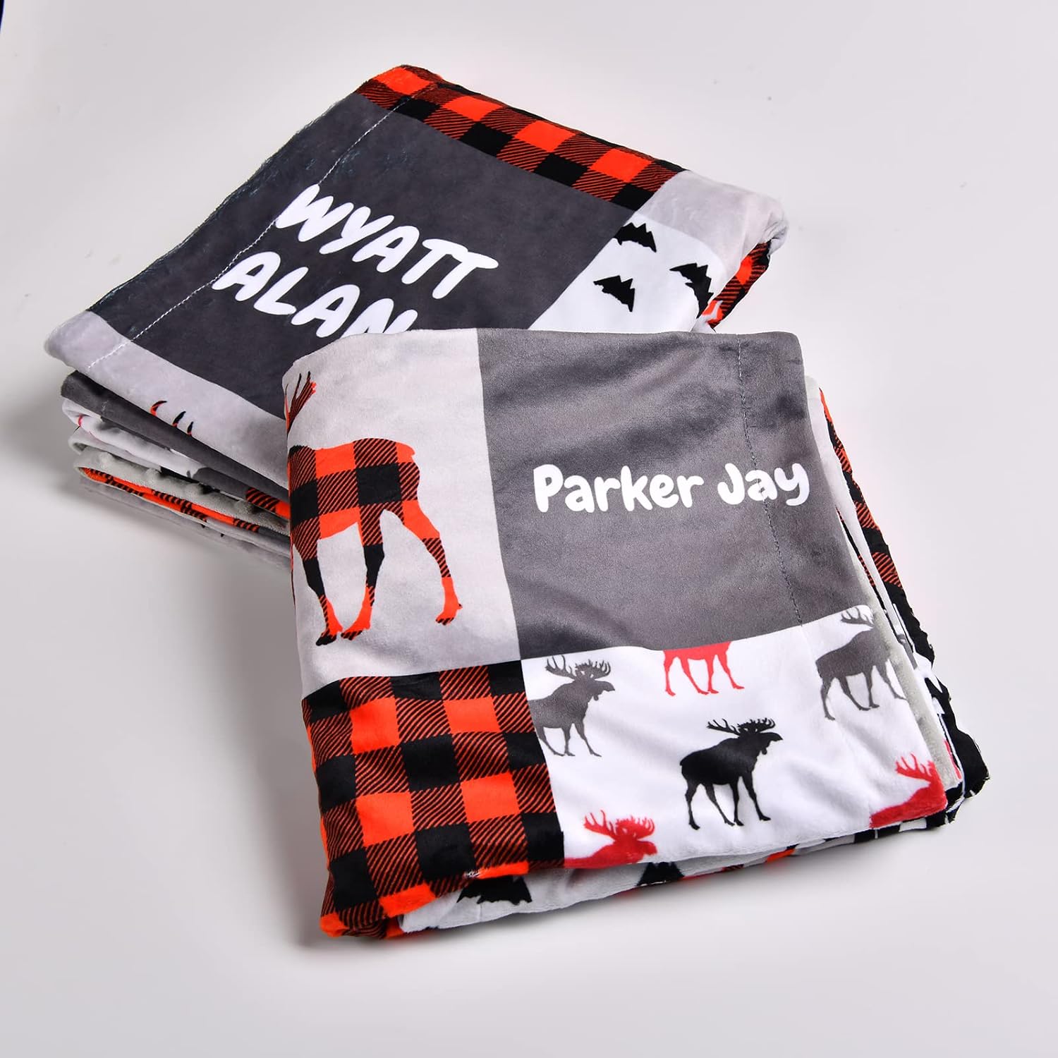 Munific Woodland Deer Personalized Baby Blanket 1